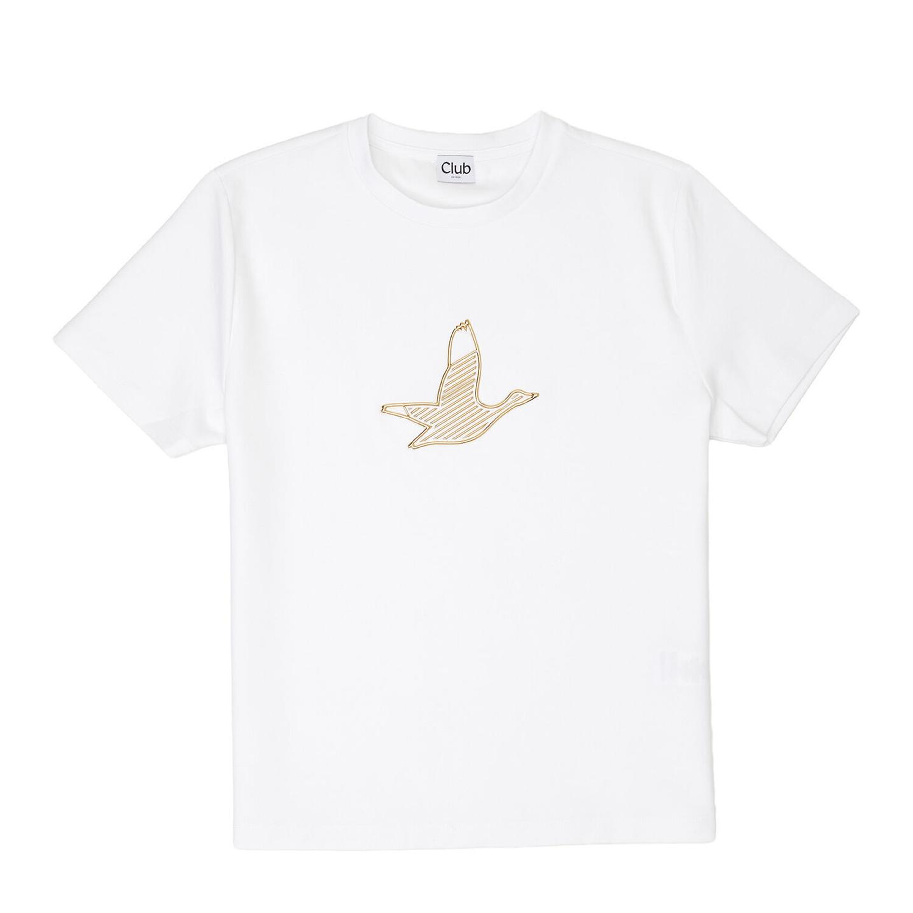 Beymen Club Kadın Kırık Beyaz Gold Logolu T-shirt