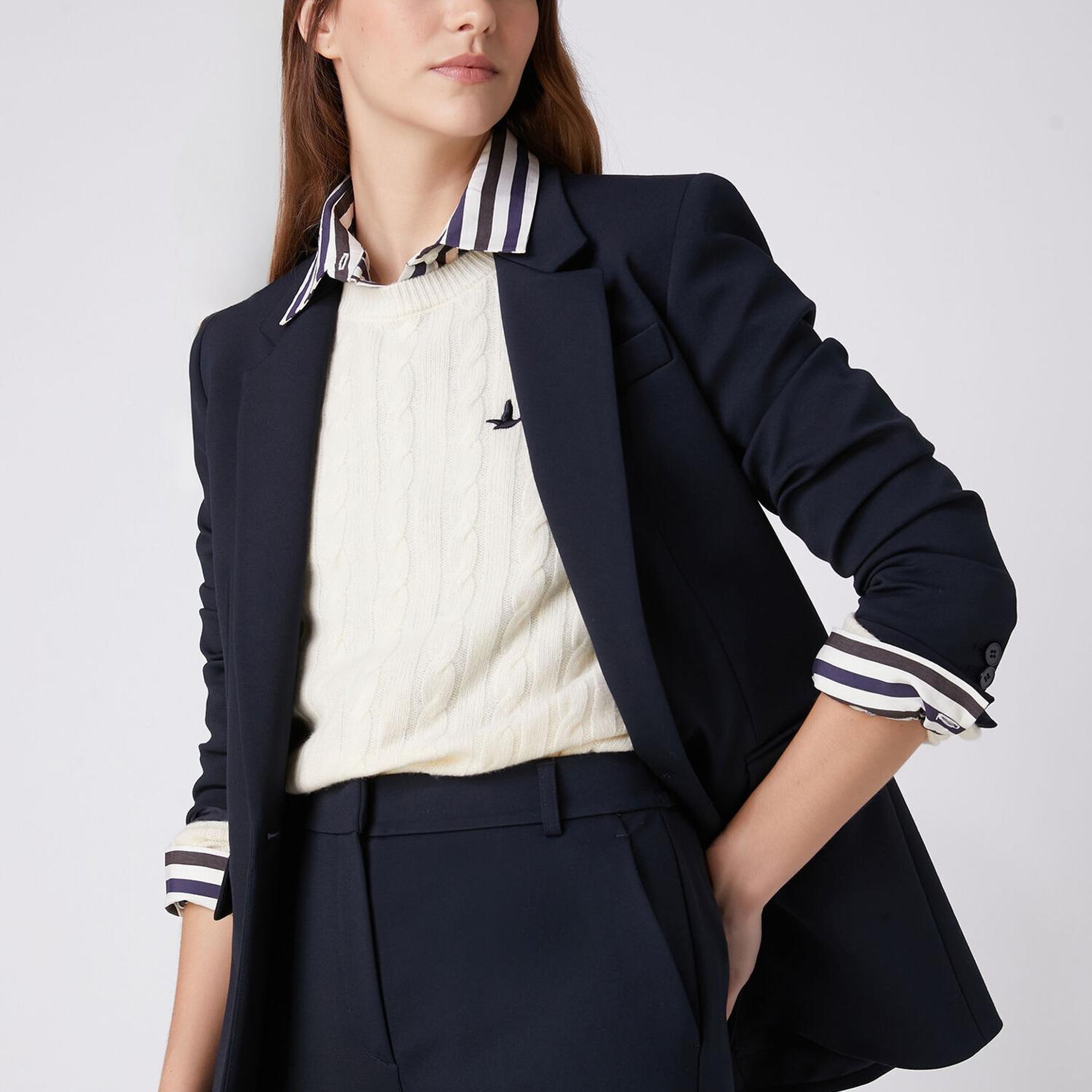 Beymen Club Kadın Lacivert Tek Düğmeli Blazer