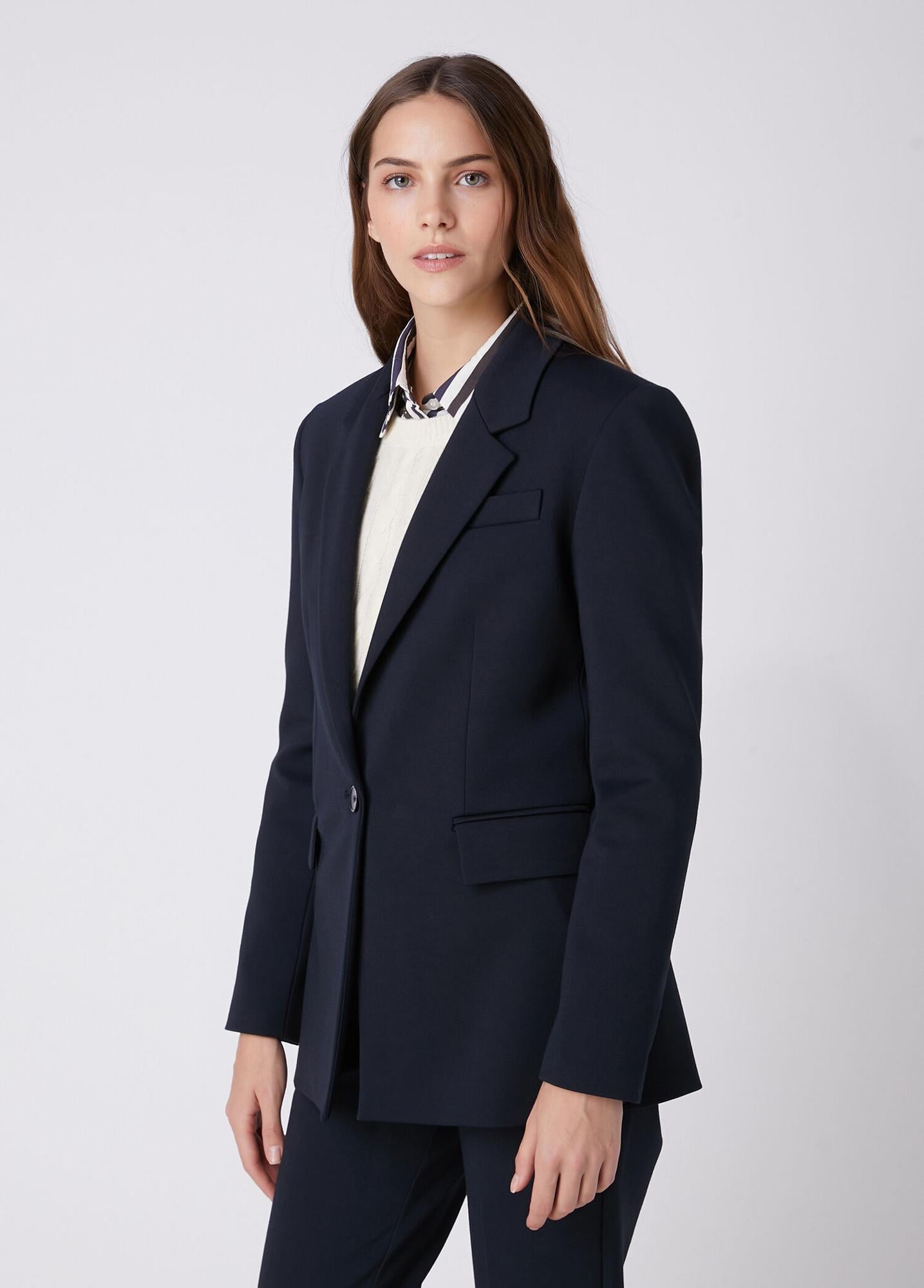 Beymen Club Kadın Lacivert Tek Düğmeli Blazer
