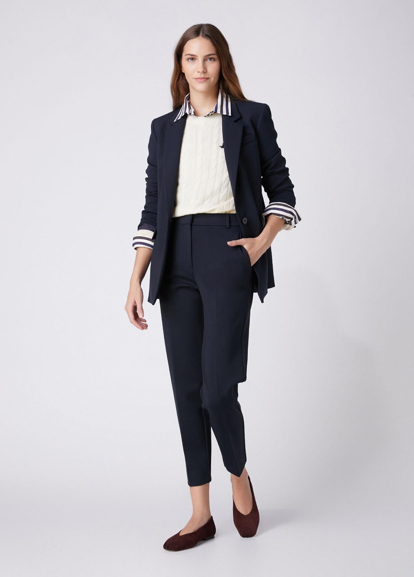Beymen Club Kadın Lacivert Tek Düğmeli Blazer