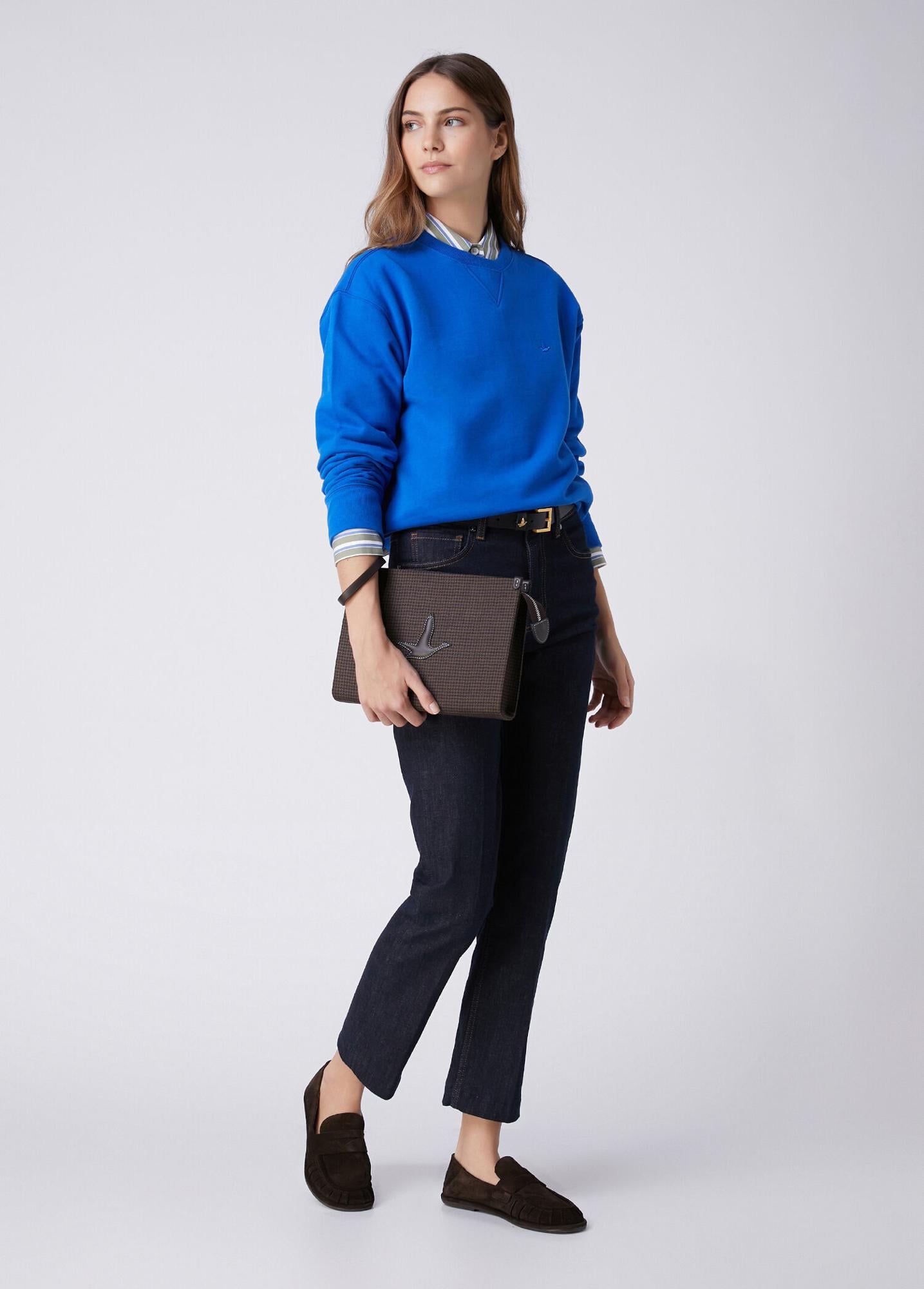 Beymen Club Kadın Kobalt Basic Sweatshirt