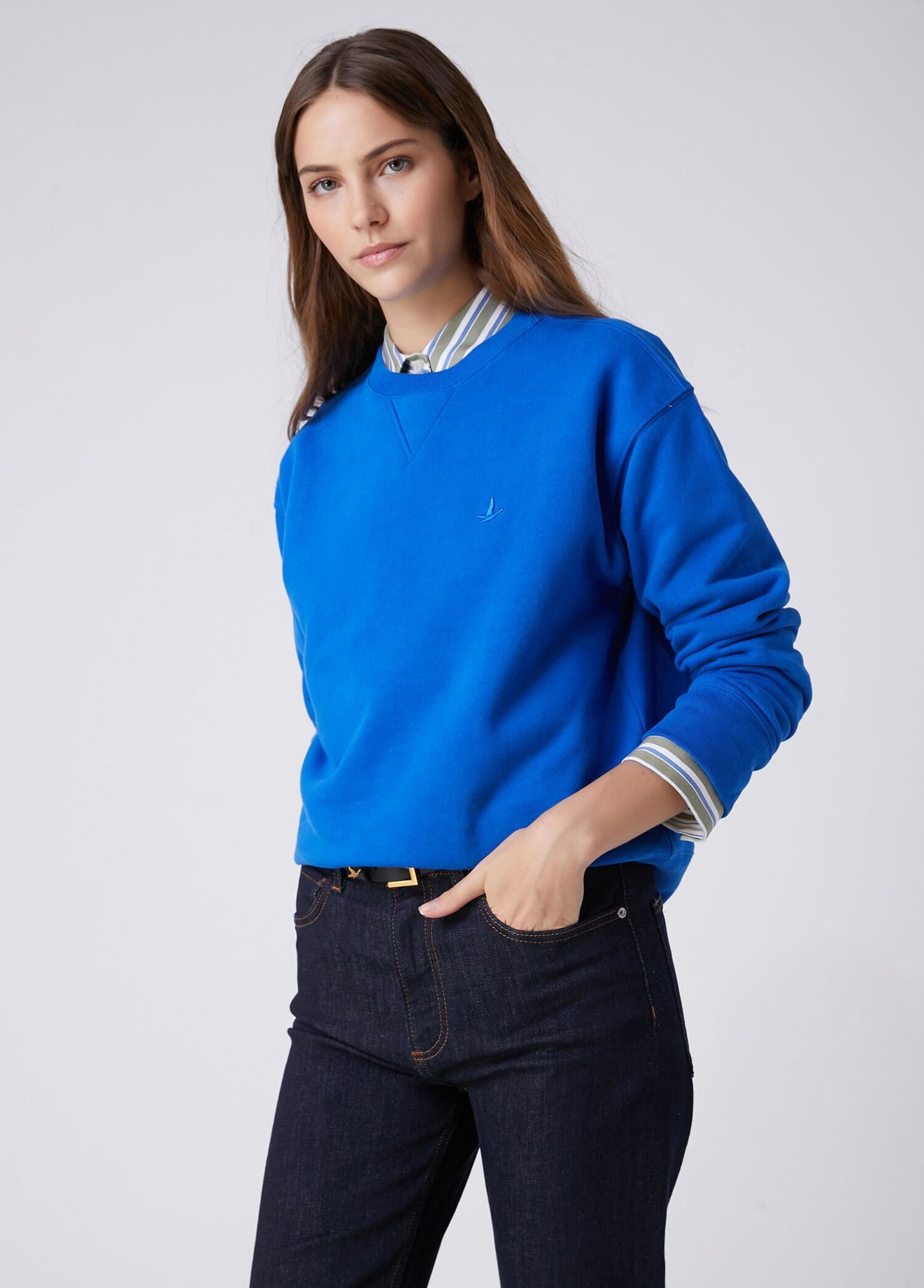 Beymen Club Kadın Kobalt Basic Sweatshirt