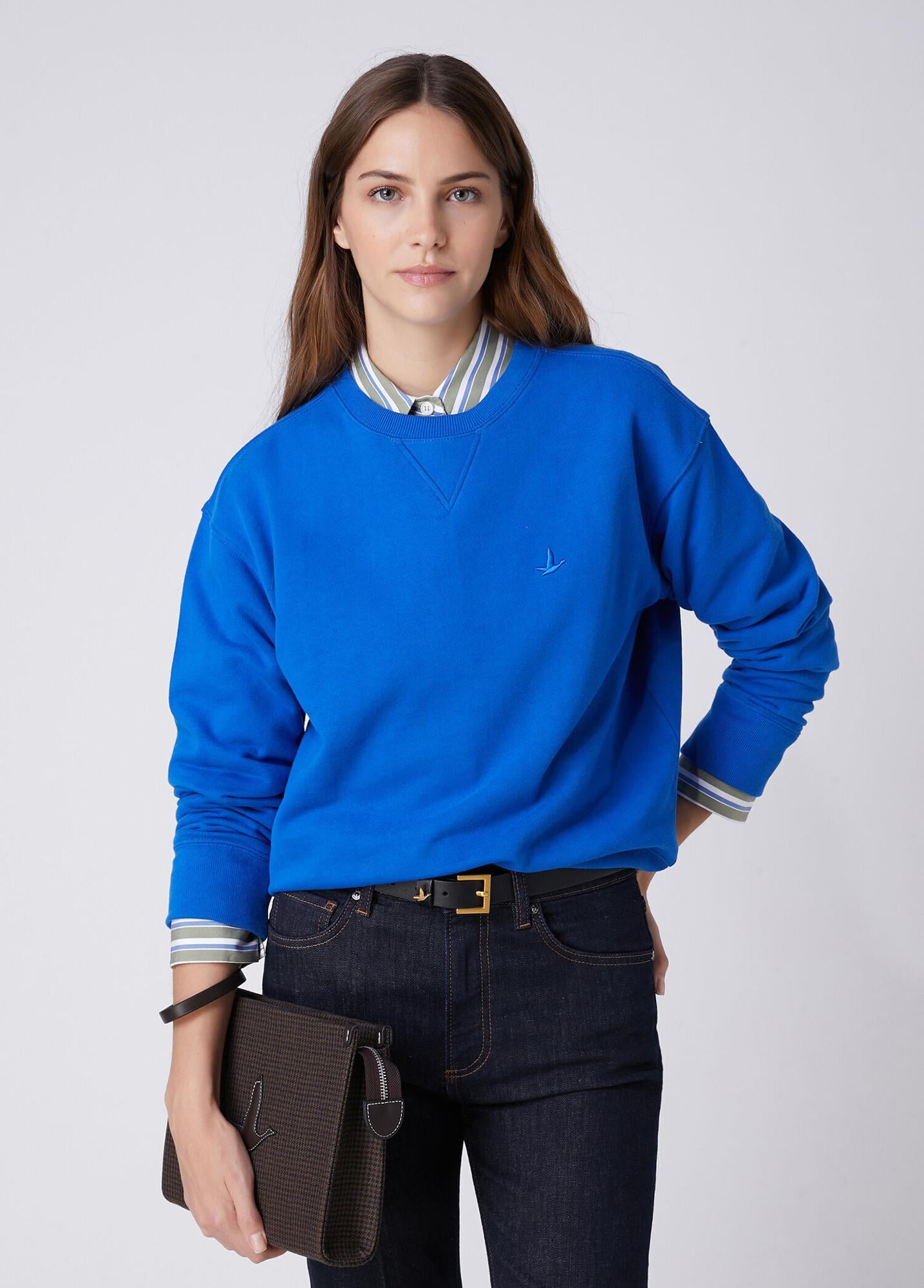 Beymen Club Kadın Kobalt Basic Sweatshirt