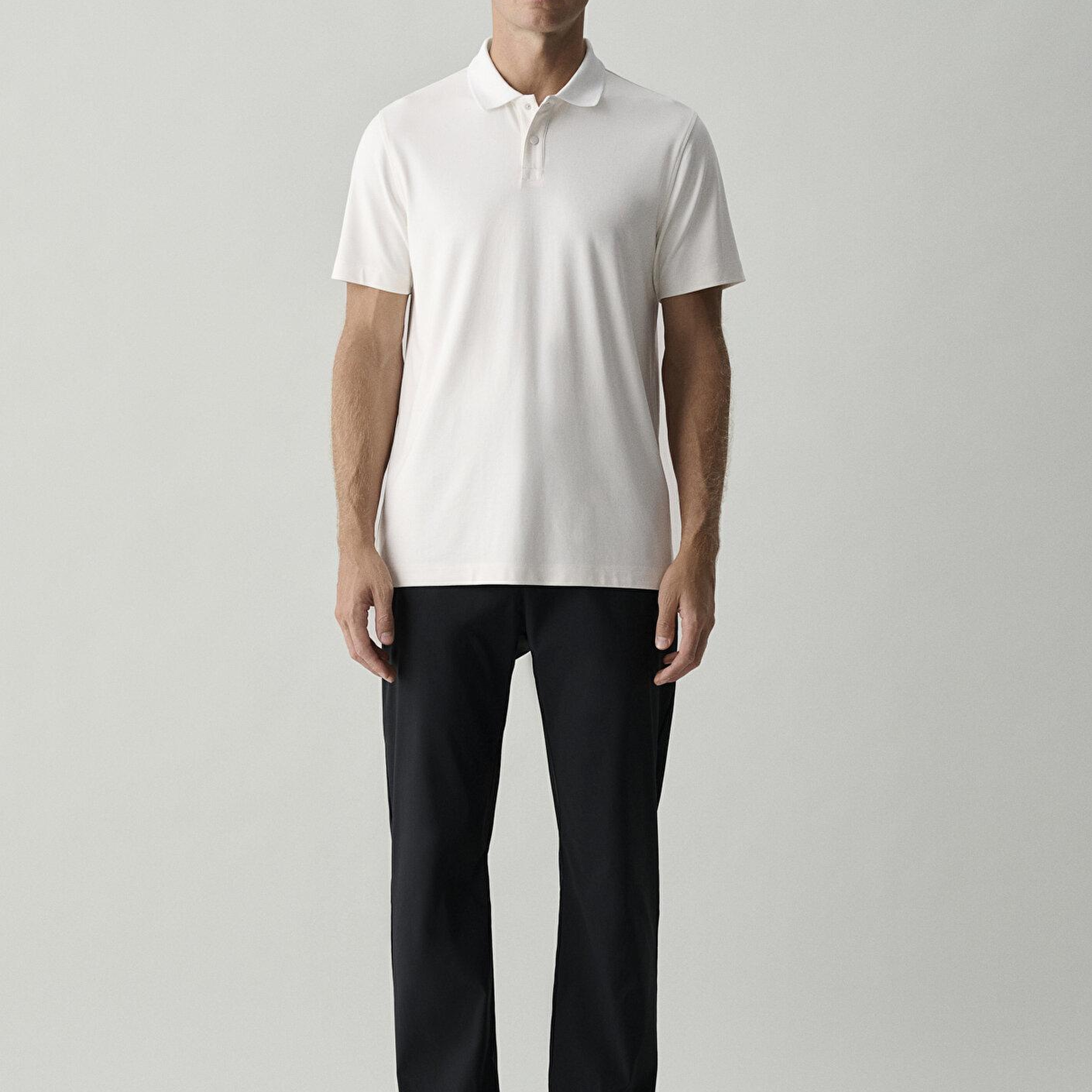 Mavi Ekru Polo Tişört Slim Fit / Dar Kesim 0620213-70057