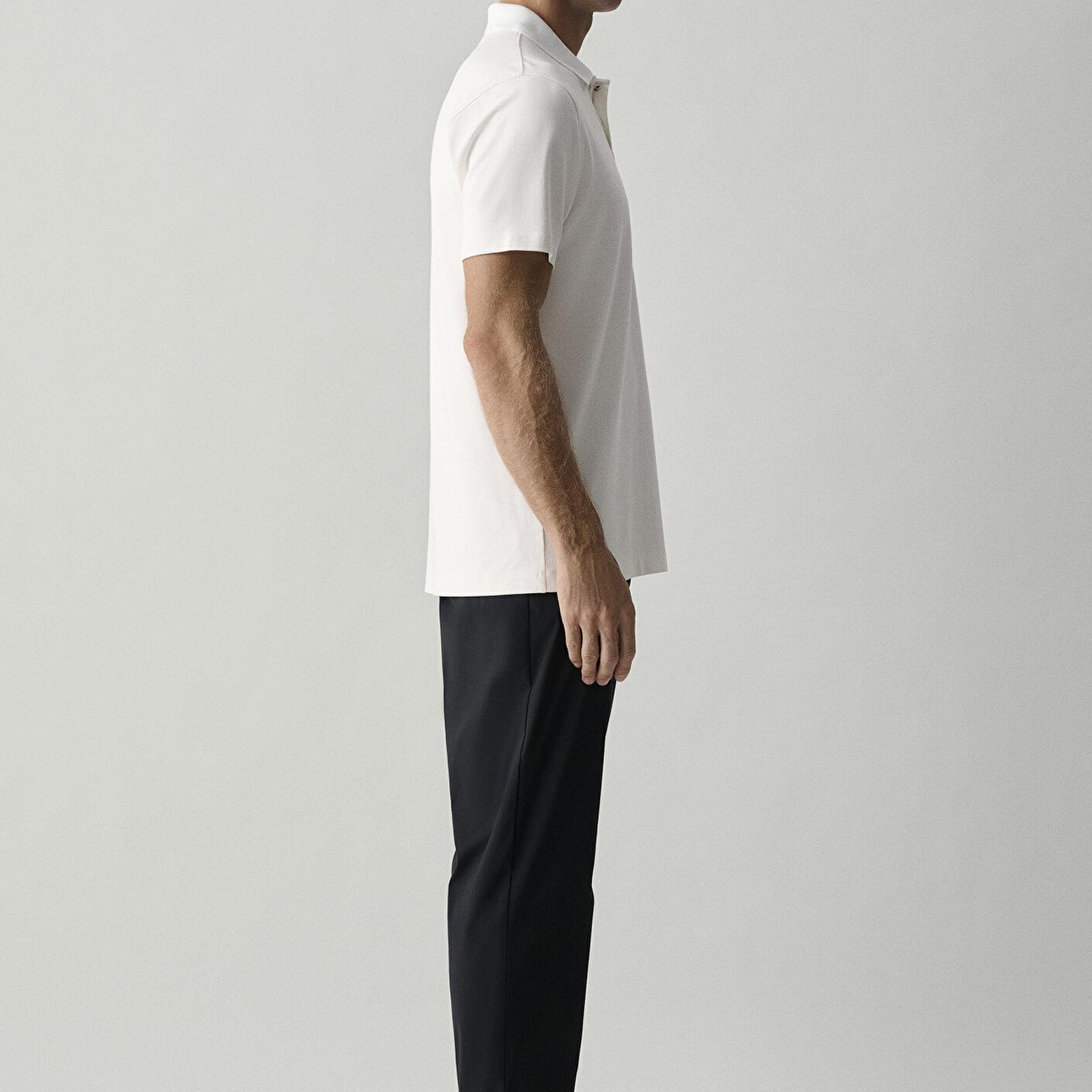 Mavi Ekru Polo Tişört Slim Fit / Dar Kesim 0620213-70057
