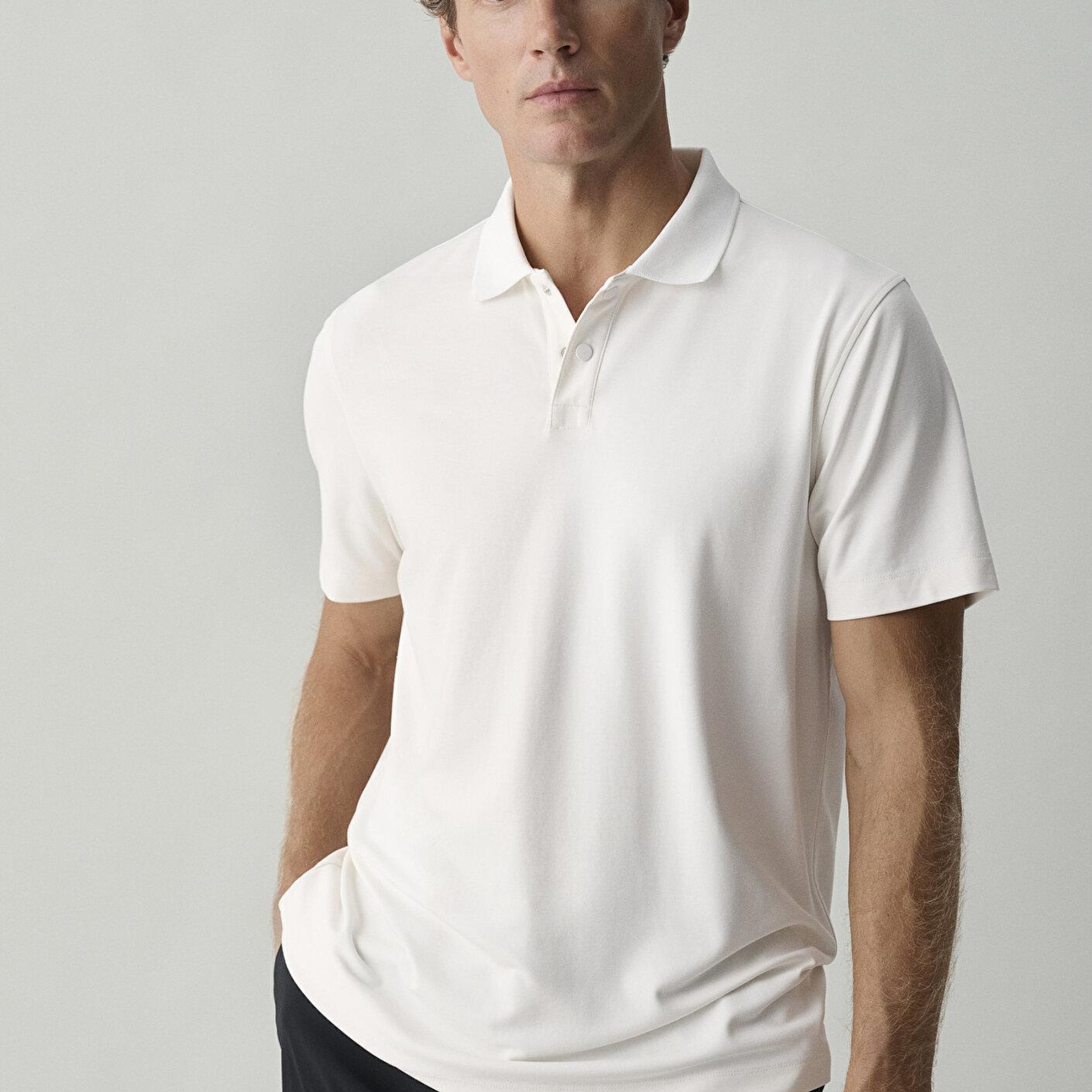 Mavi Ekru Polo Tişört Slim Fit / Dar Kesim 0620213-70057