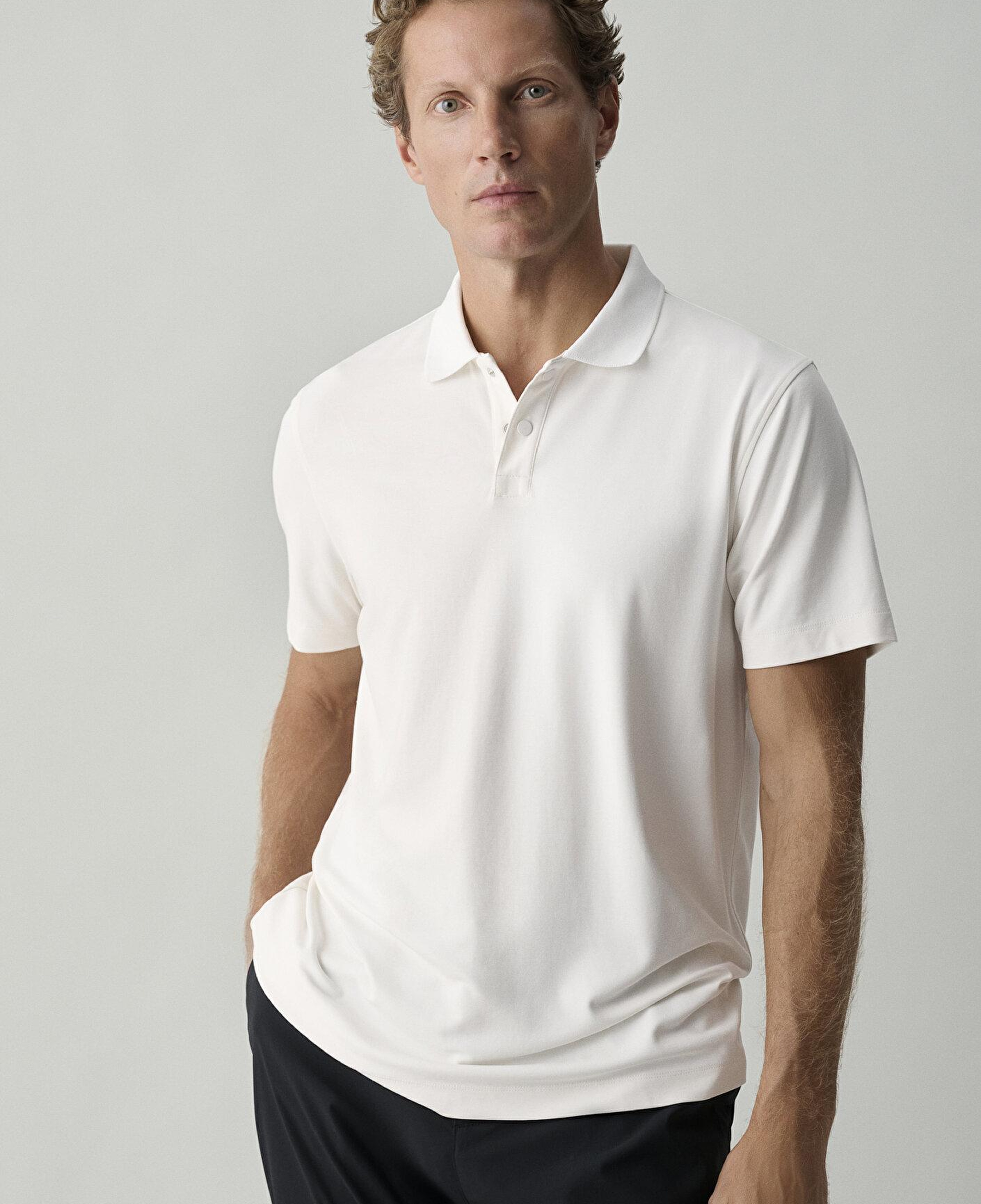 Mavi Ekru Polo Tişört Slim Fit / Dar Kesim 0620213-70057