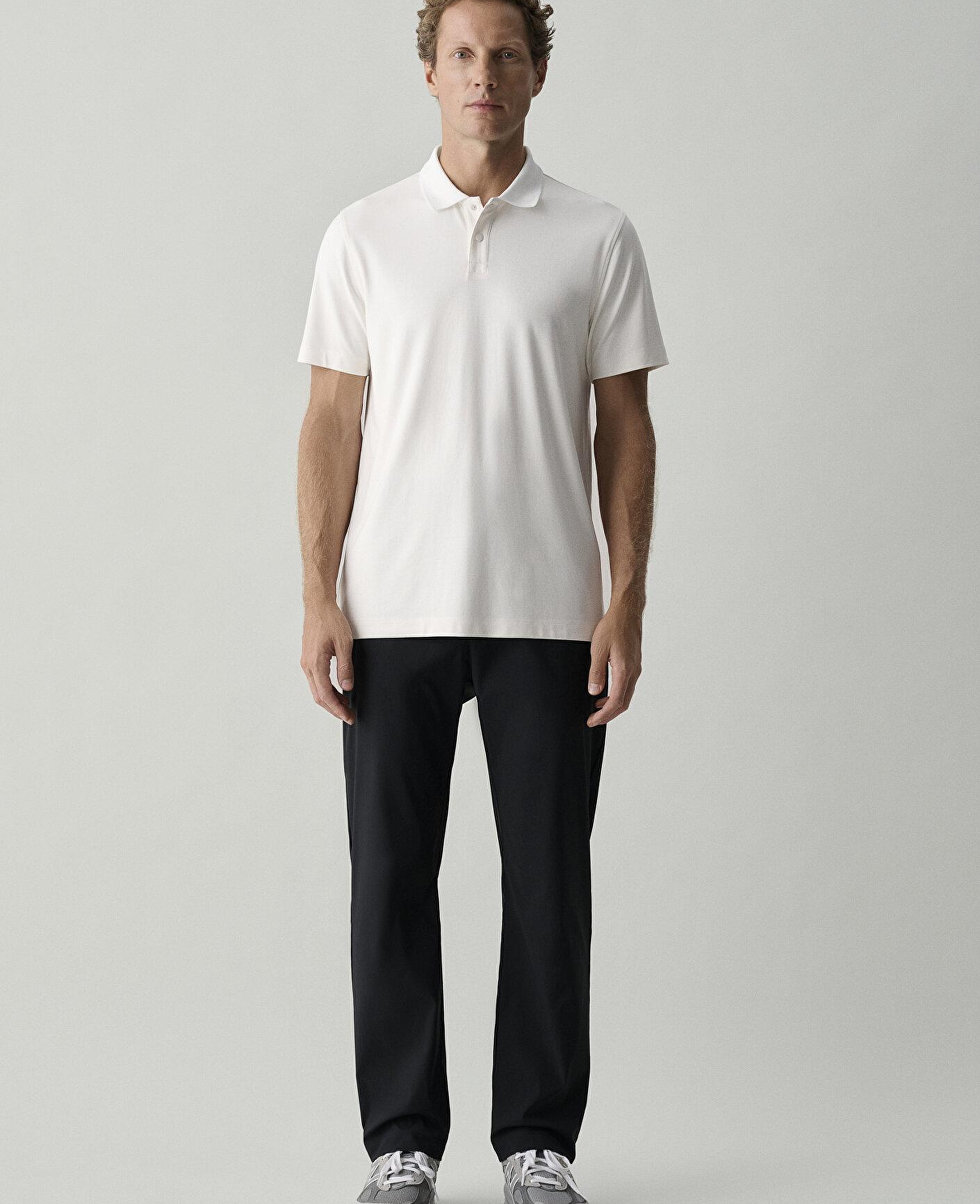 Mavi Ekru Polo Tişört Slim Fit / Dar Kesim 0620213-70057