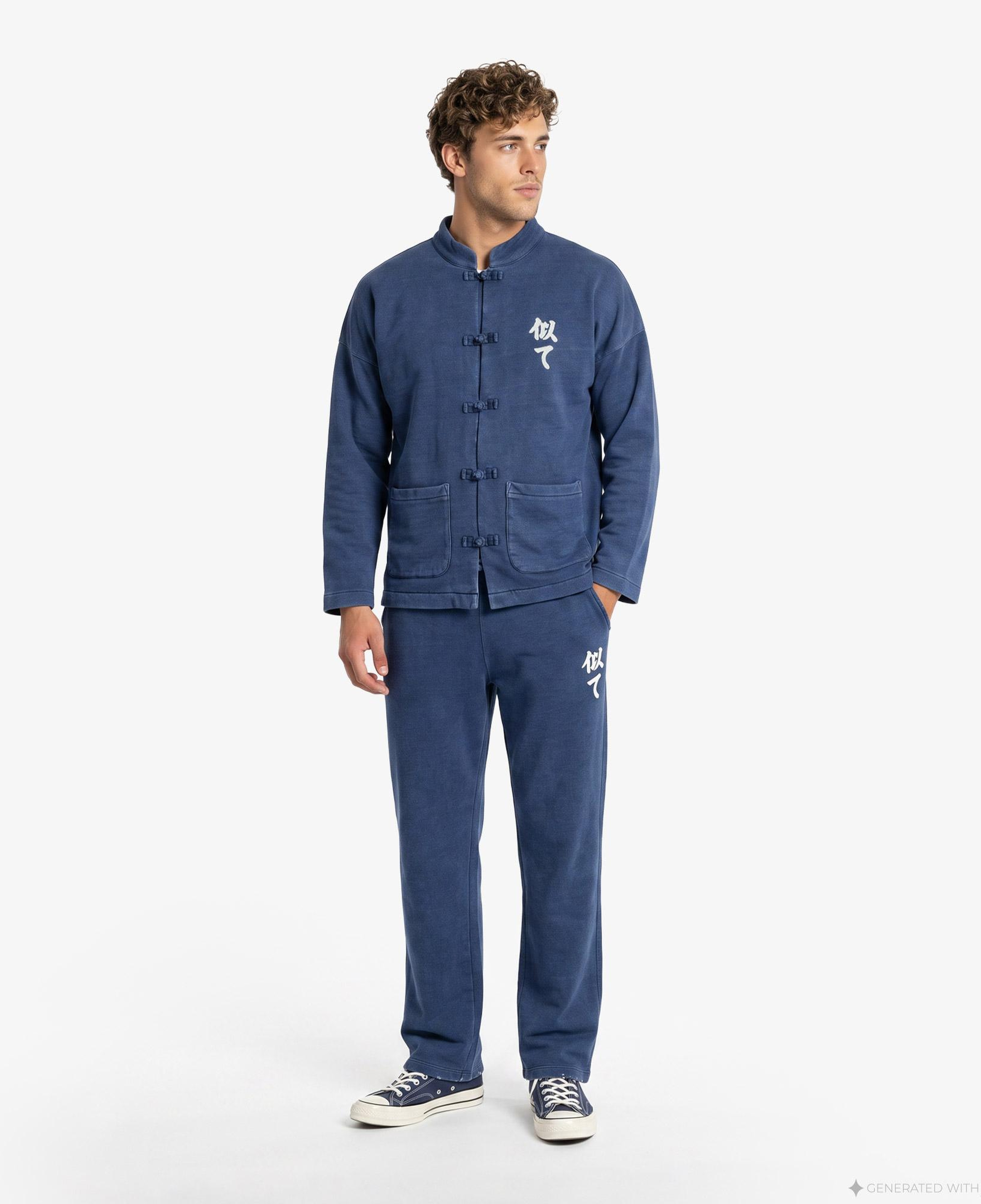 UNITED4 Regular Fit Erkek Mavi Sweatshirt