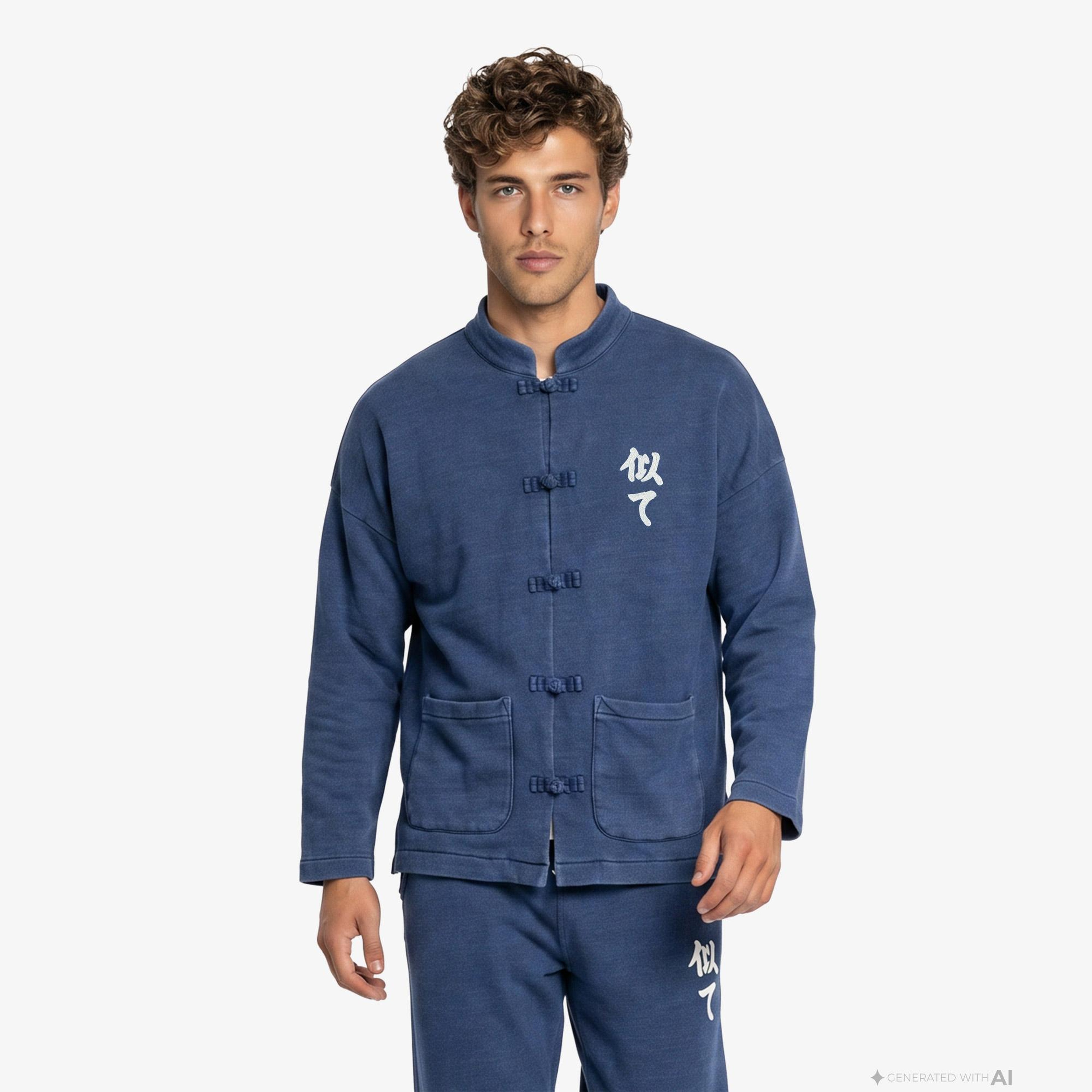 UNITED4 Regular Fit Erkek Mavi Sweatshirt
