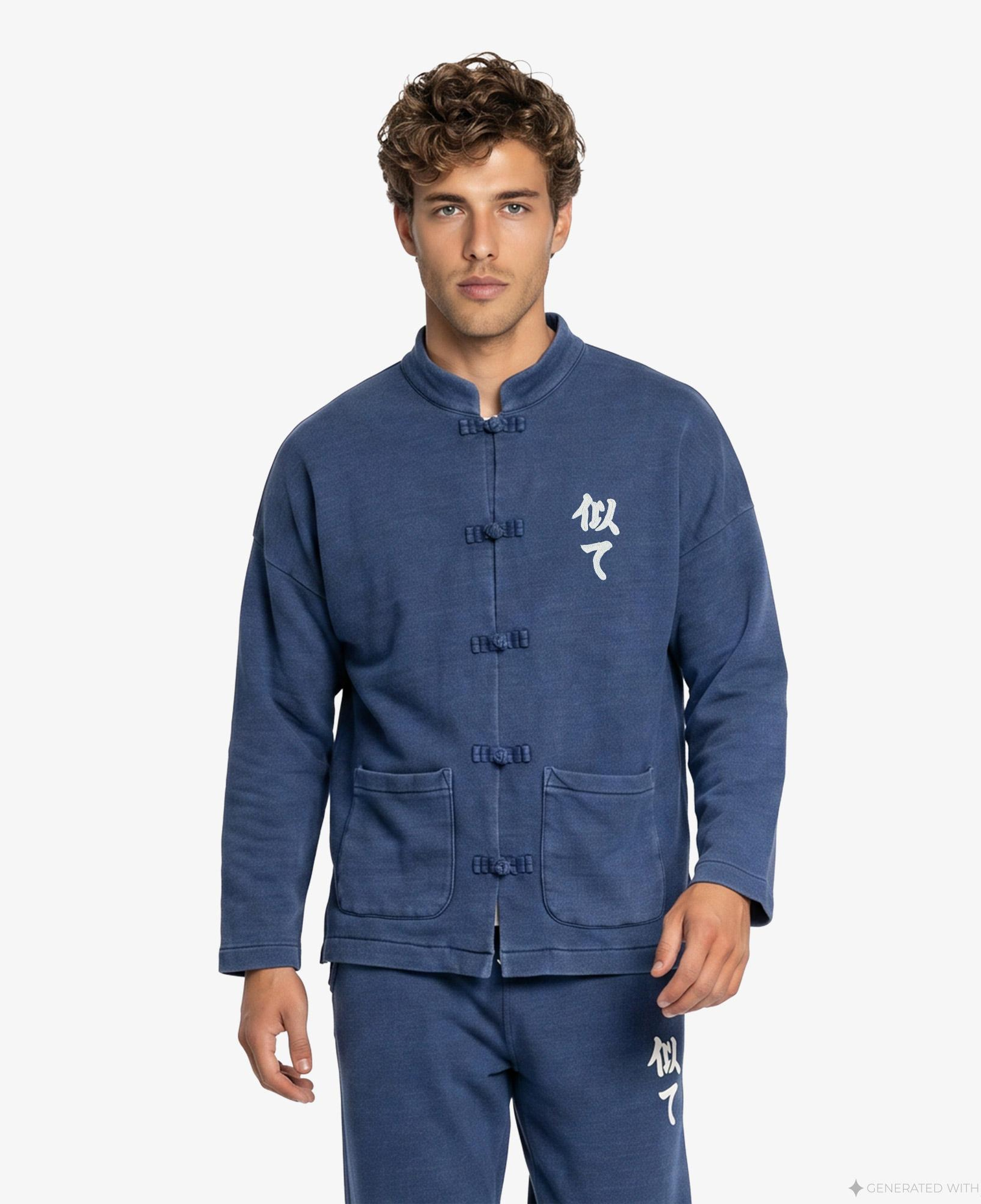 UNITED4 Regular Fit Erkek Mavi Sweatshirt