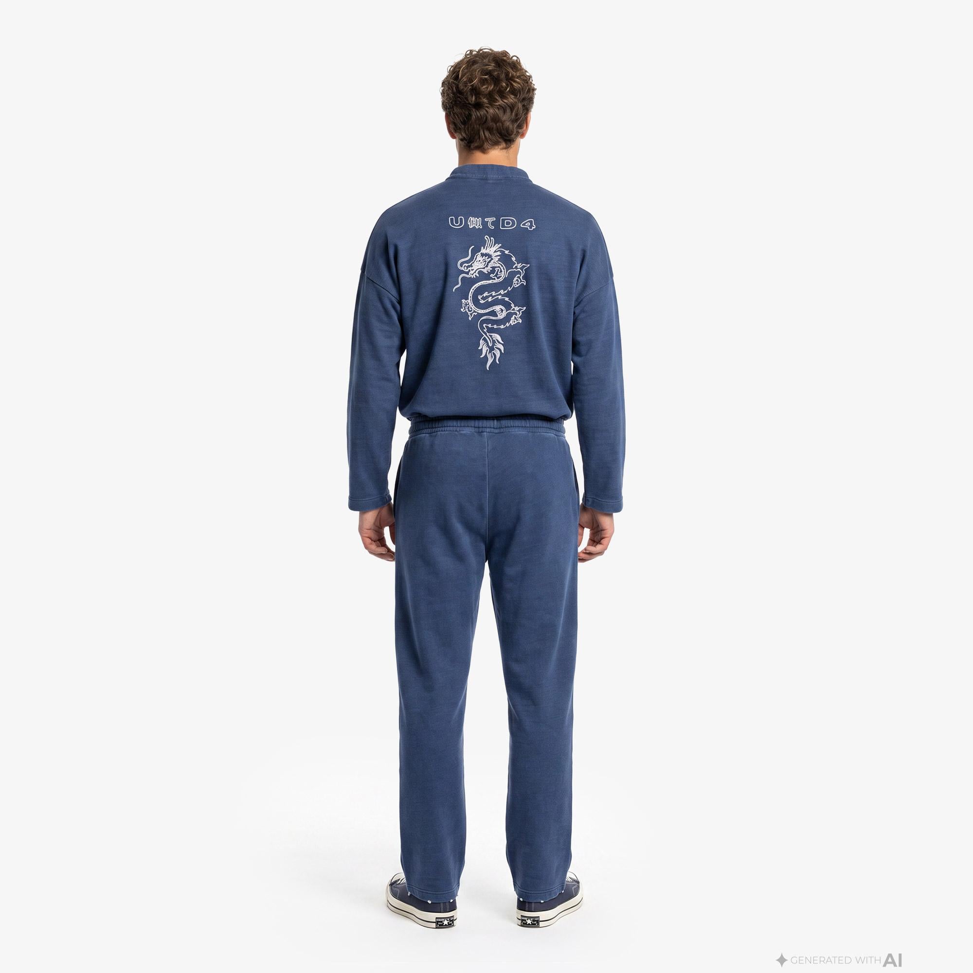 UNITED4 Regular Fit Erkek Mavi Eşofman Altı