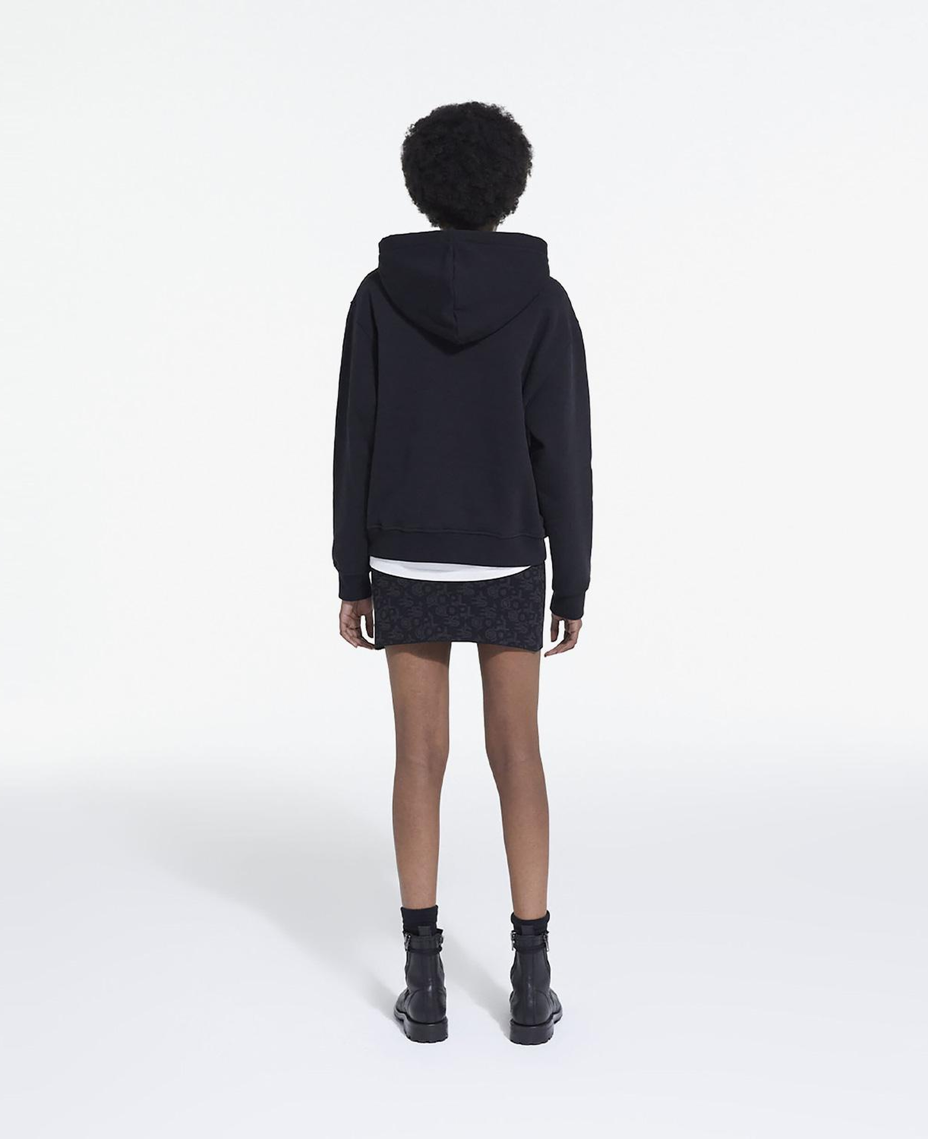 The Kooples Logomania Kadın Siyah Hoodie