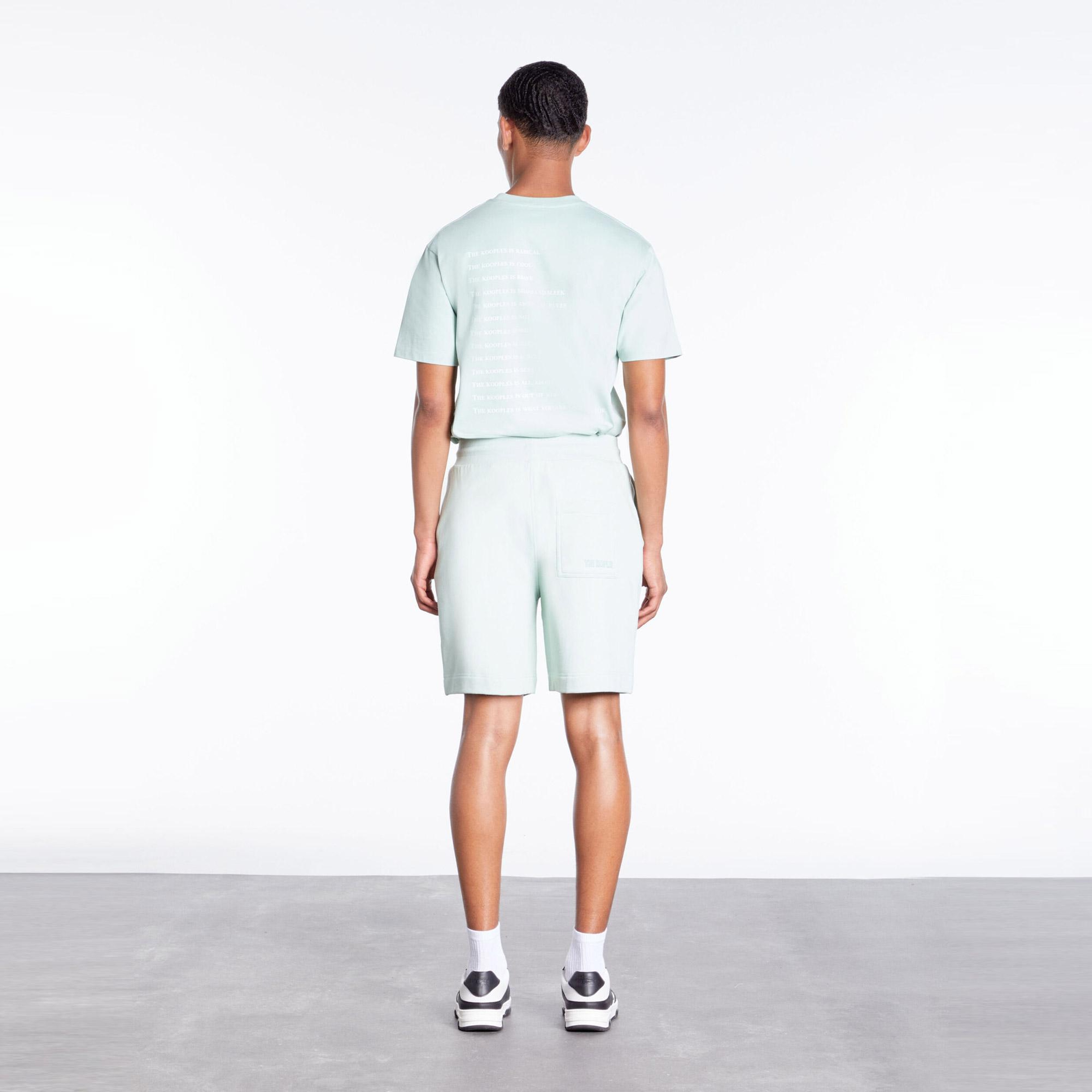The Kooples Straight Fit Logo Erkek Açık Yeşil Şort