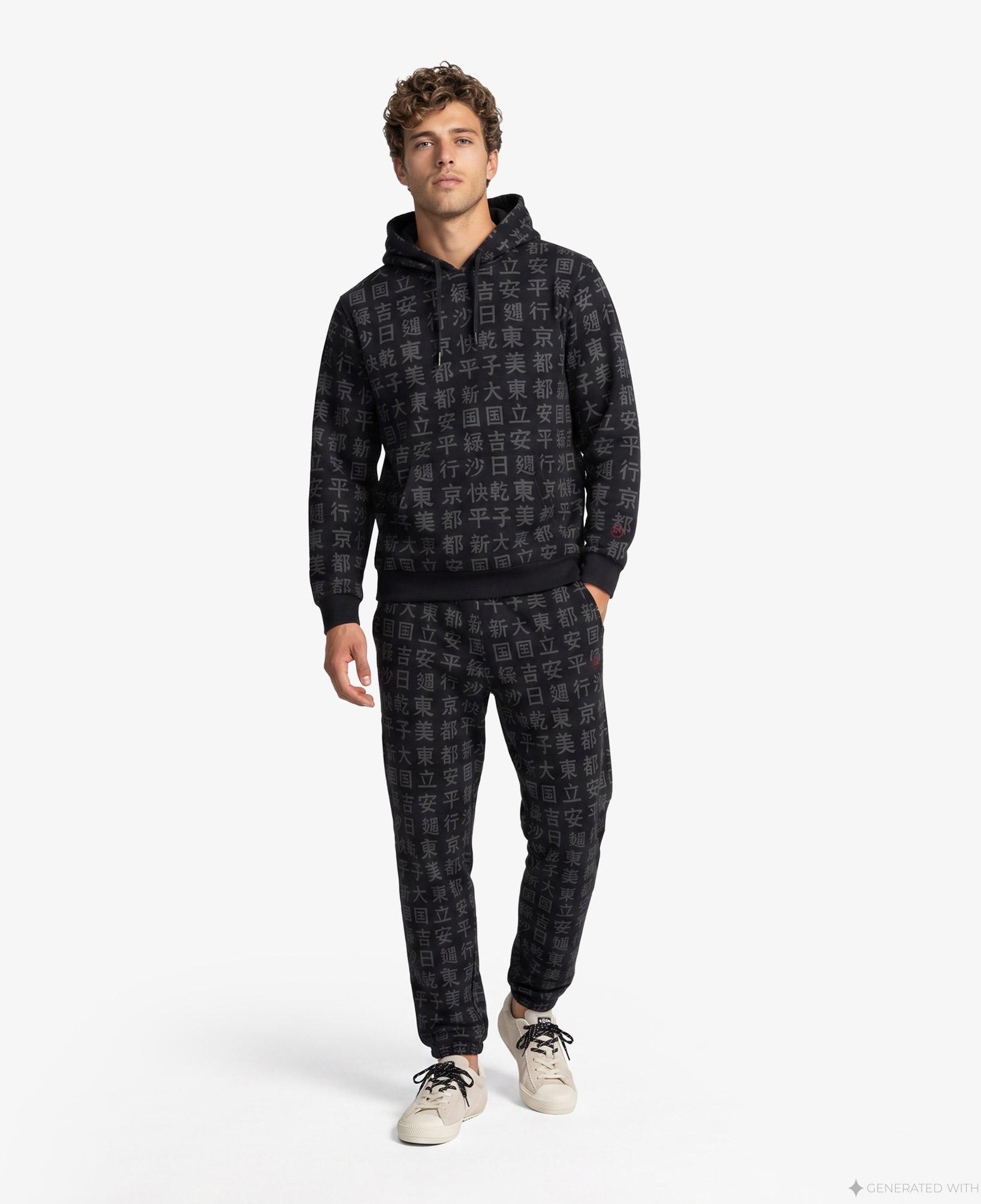 UNITED4 Regular Fit Erkek Siyah Sweatshirt
