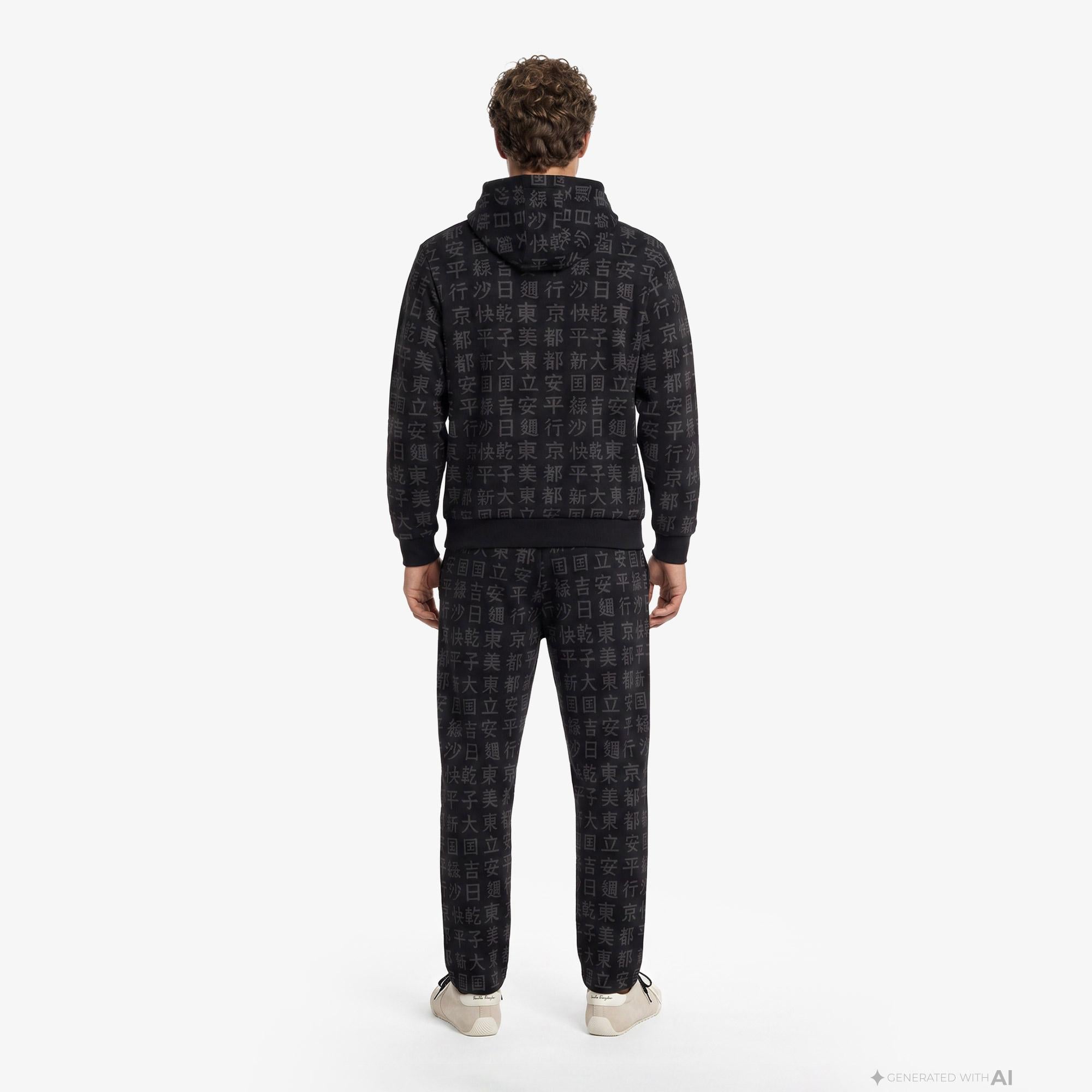 UNITED4 Regular Fit Erkek Siyah Eşofman Altı