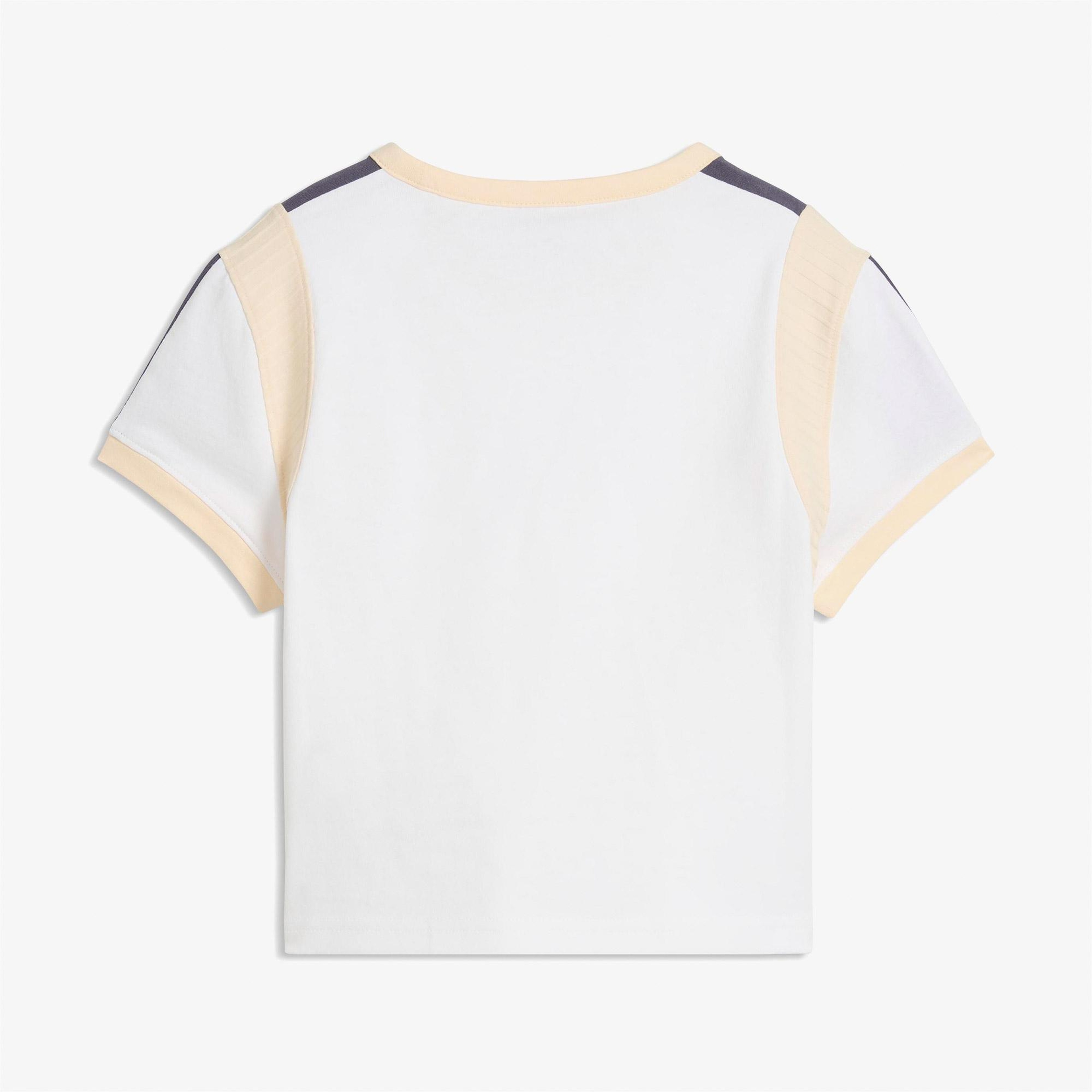 Puma Graphic Ringer Kadın Beyaz T-Shirt