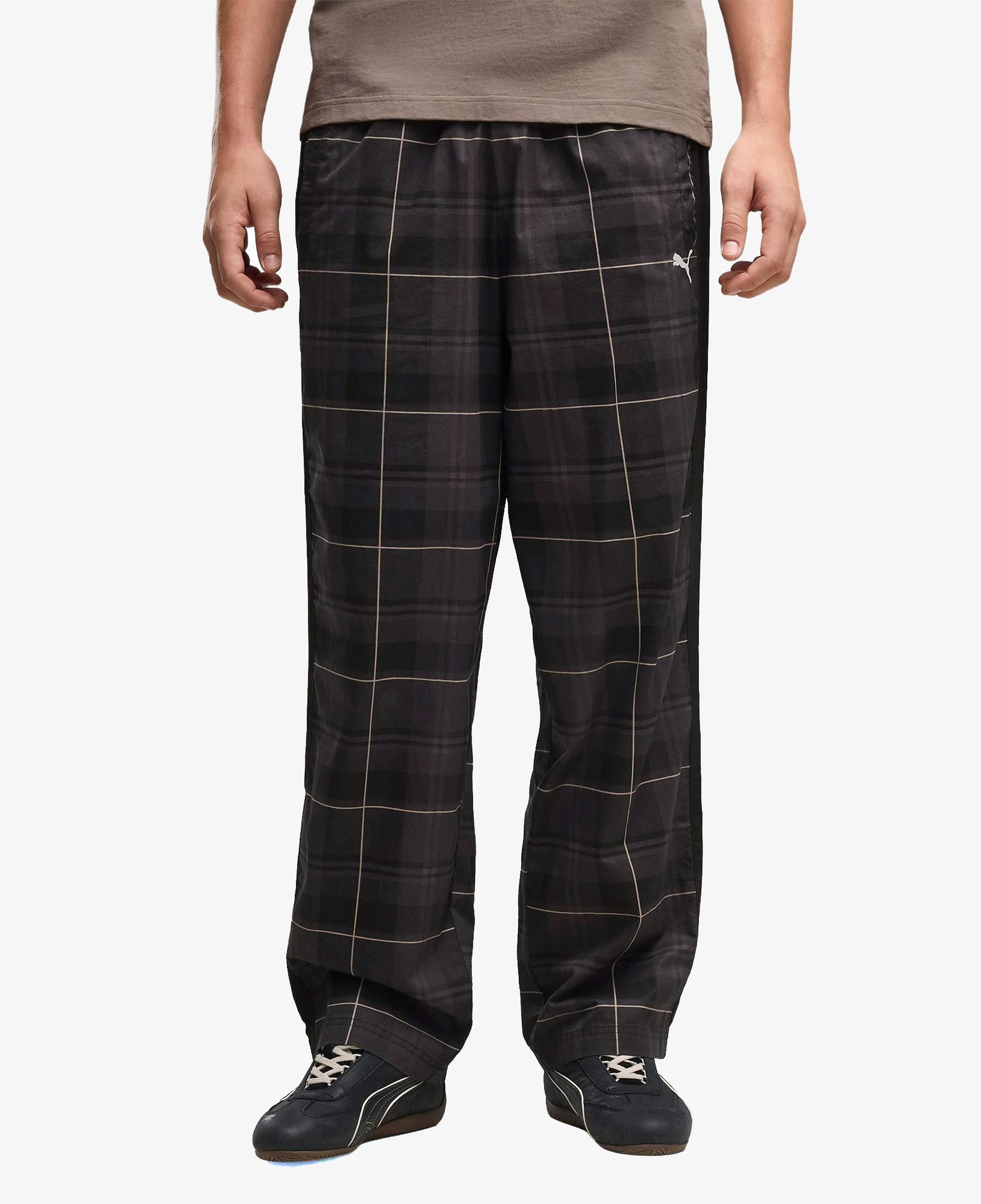 Puma T7 Tartan Track Erkek Siyah Pantolon