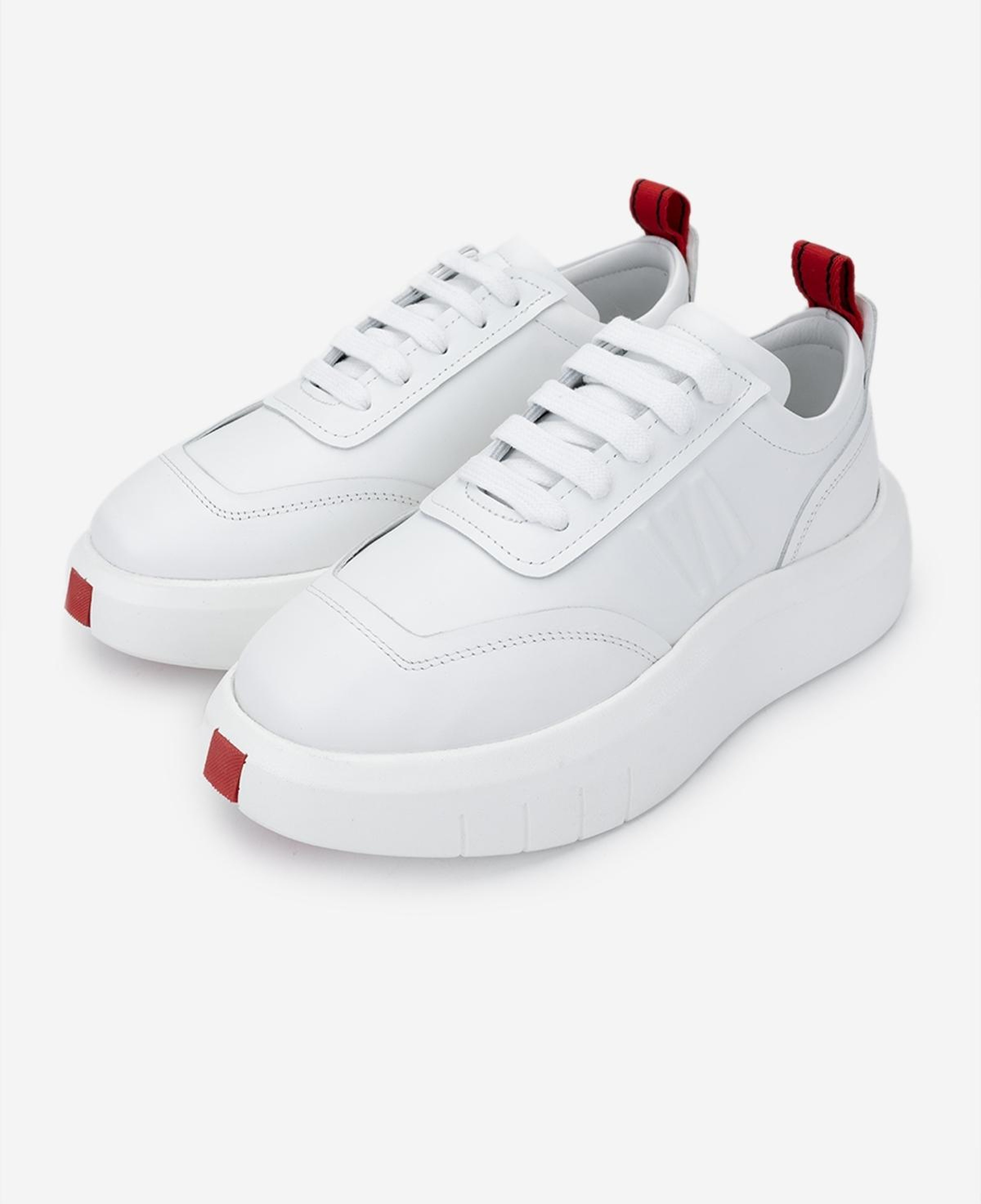 Valmenti Erkek Hakiki Deri Beyaz Sneakers & Spor Ayakkabı