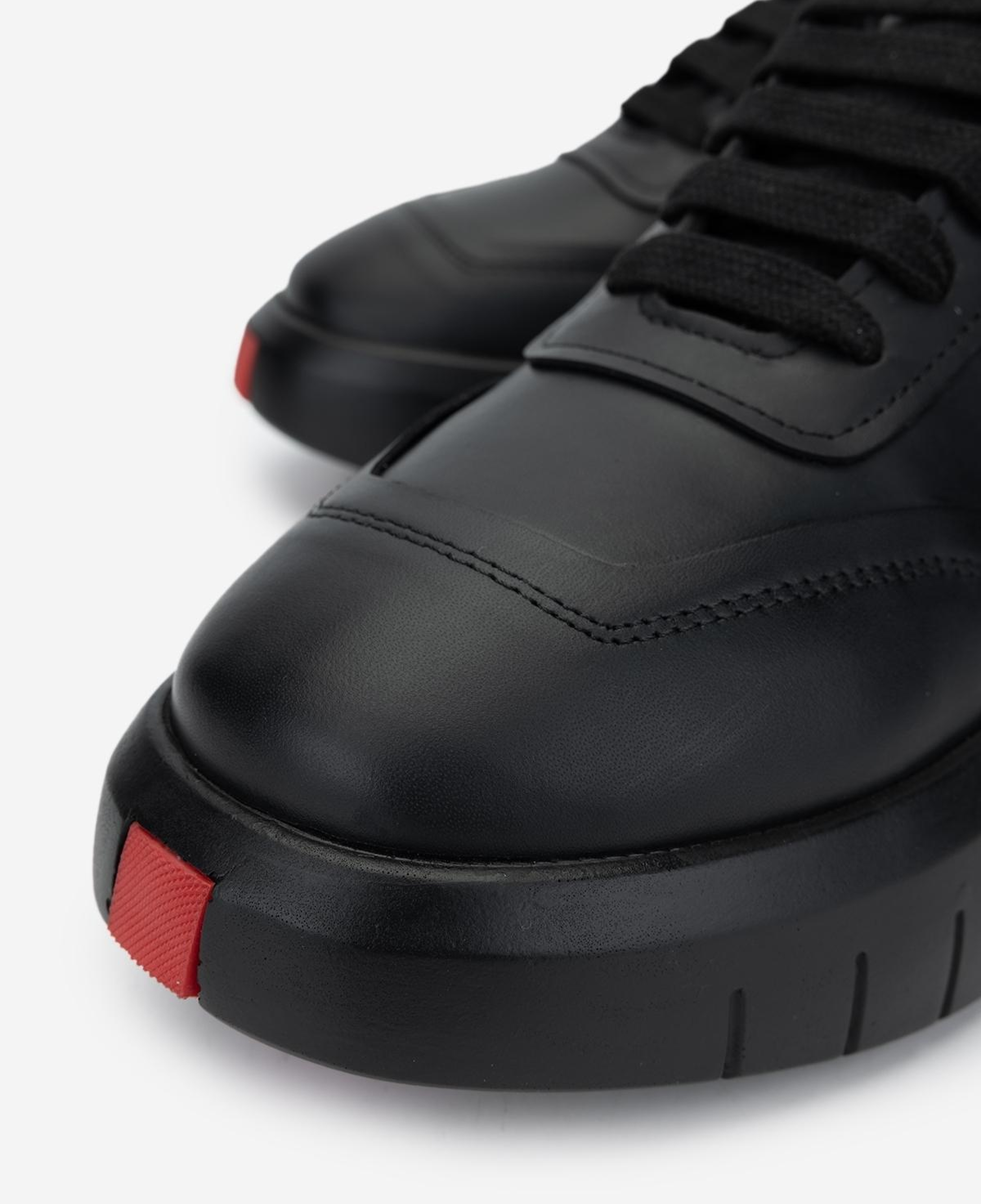 Valmenti Erkek Hakiki Deri Siyah Sneakers & Spor Ayakkabı
