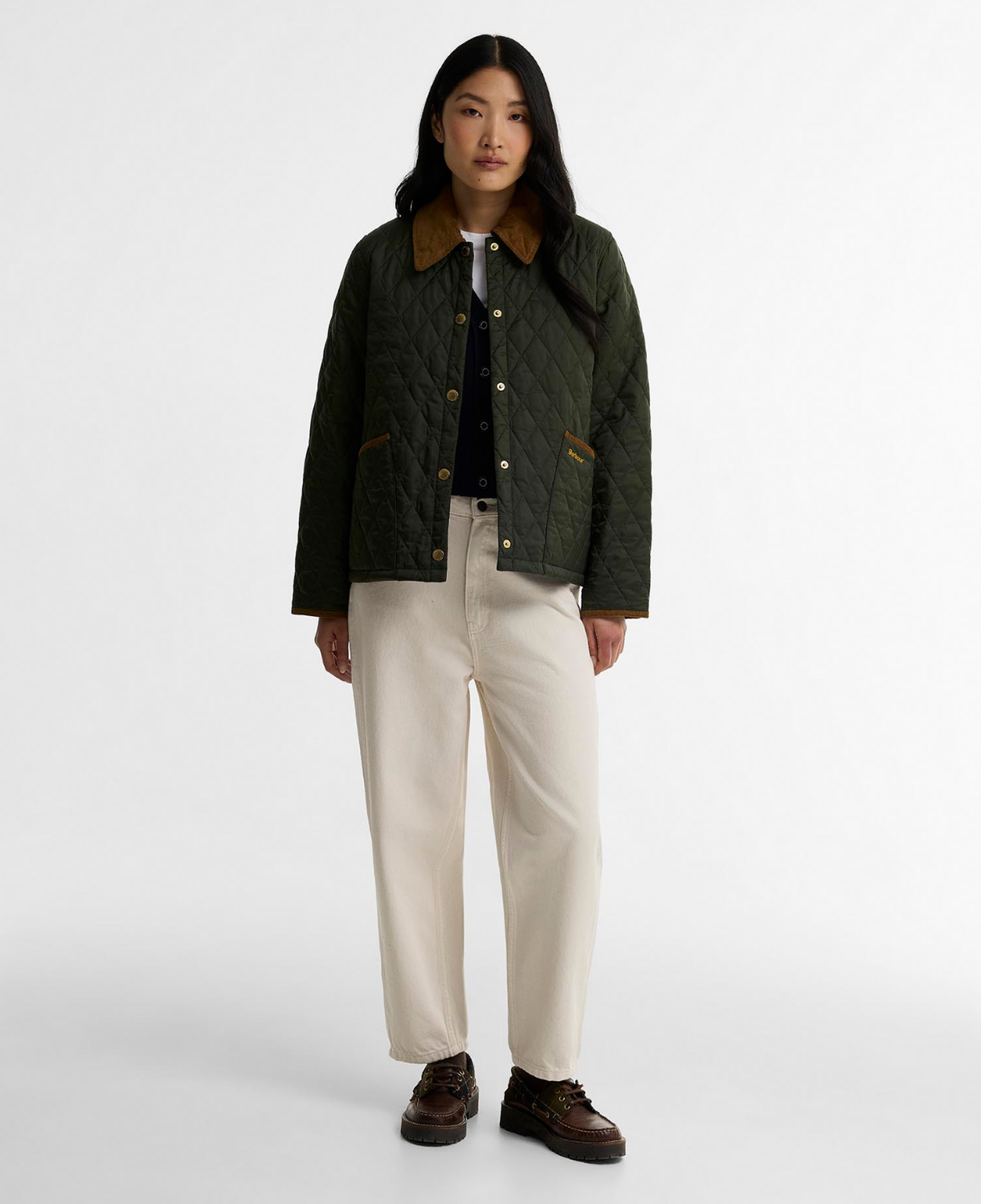 Barbour Icons Cropped Liddesdale Kapitone Ceket