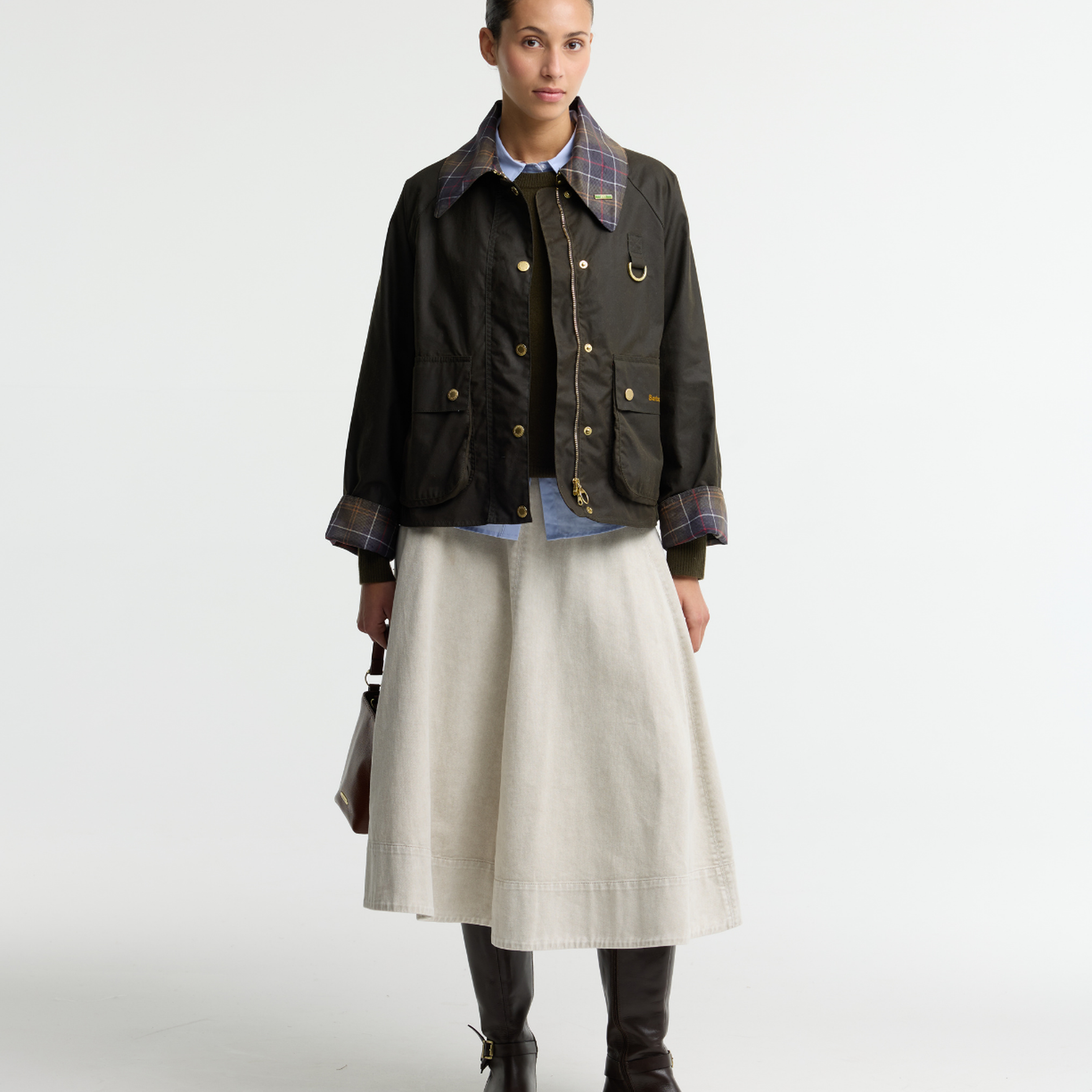 Barbour Icons Tartan Spey Yağlı Ceket