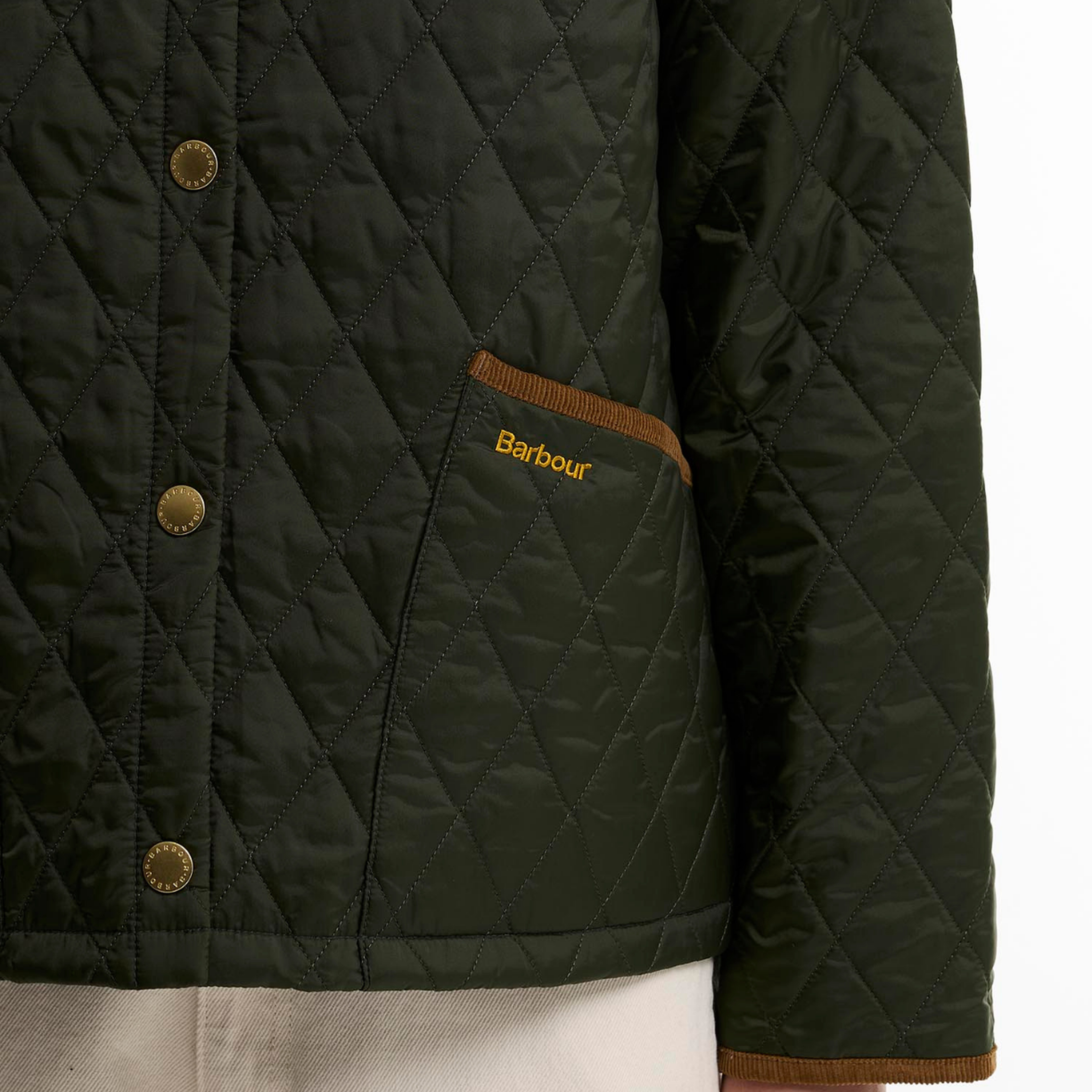 Barbour Icons Cropped Liddesdale Kapitone Ceket