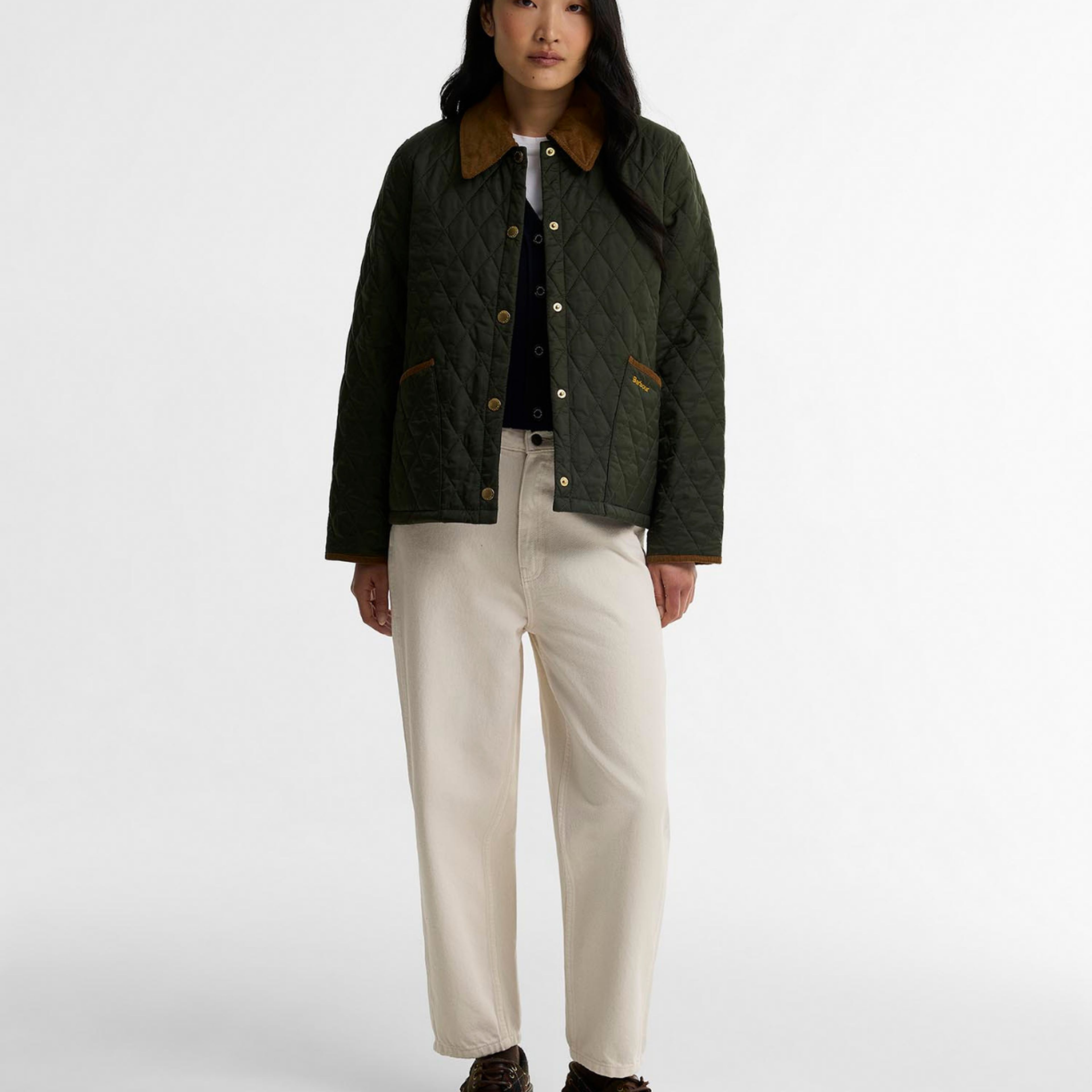 Barbour Icons Cropped Liddesdale Kapitone Ceket