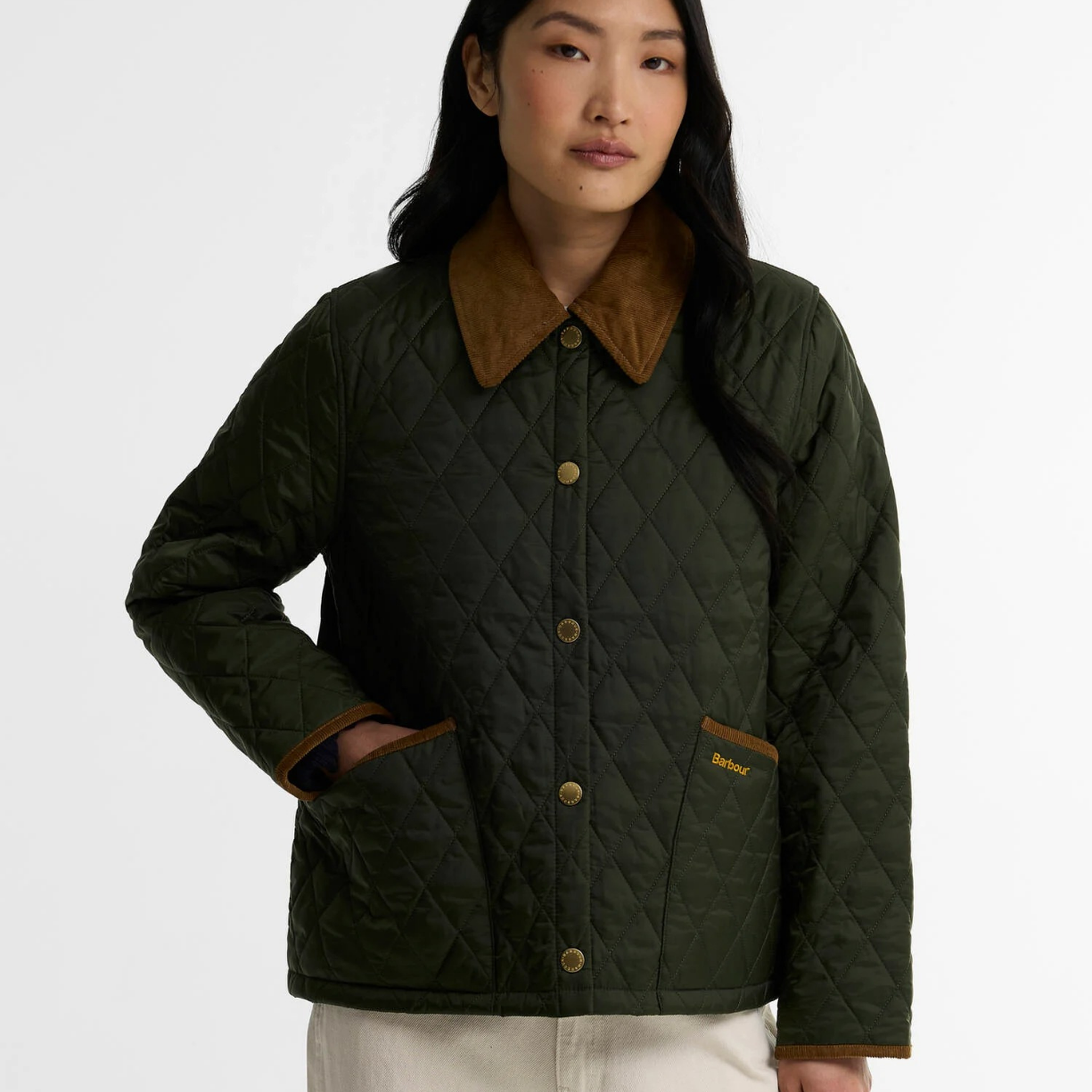 Barbour Icons Cropped Liddesdale Kapitone Ceket