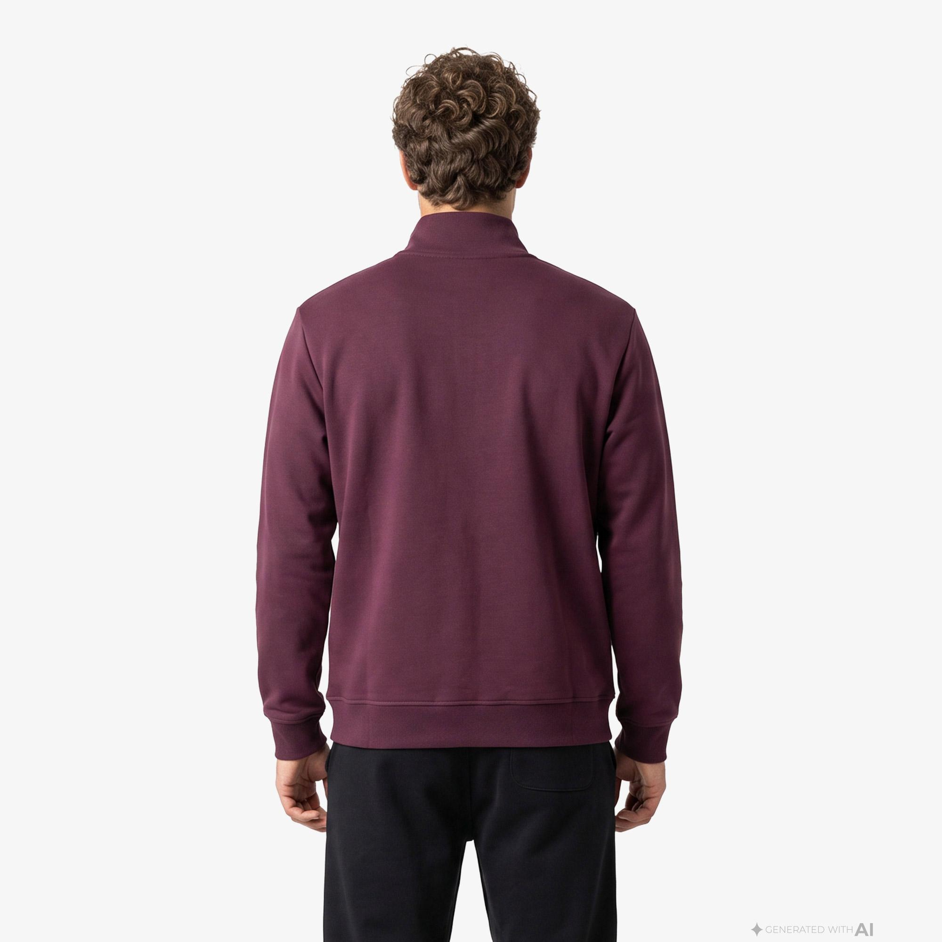 UNITED4 Regular Fit Erkek Bordo Sweatshirt