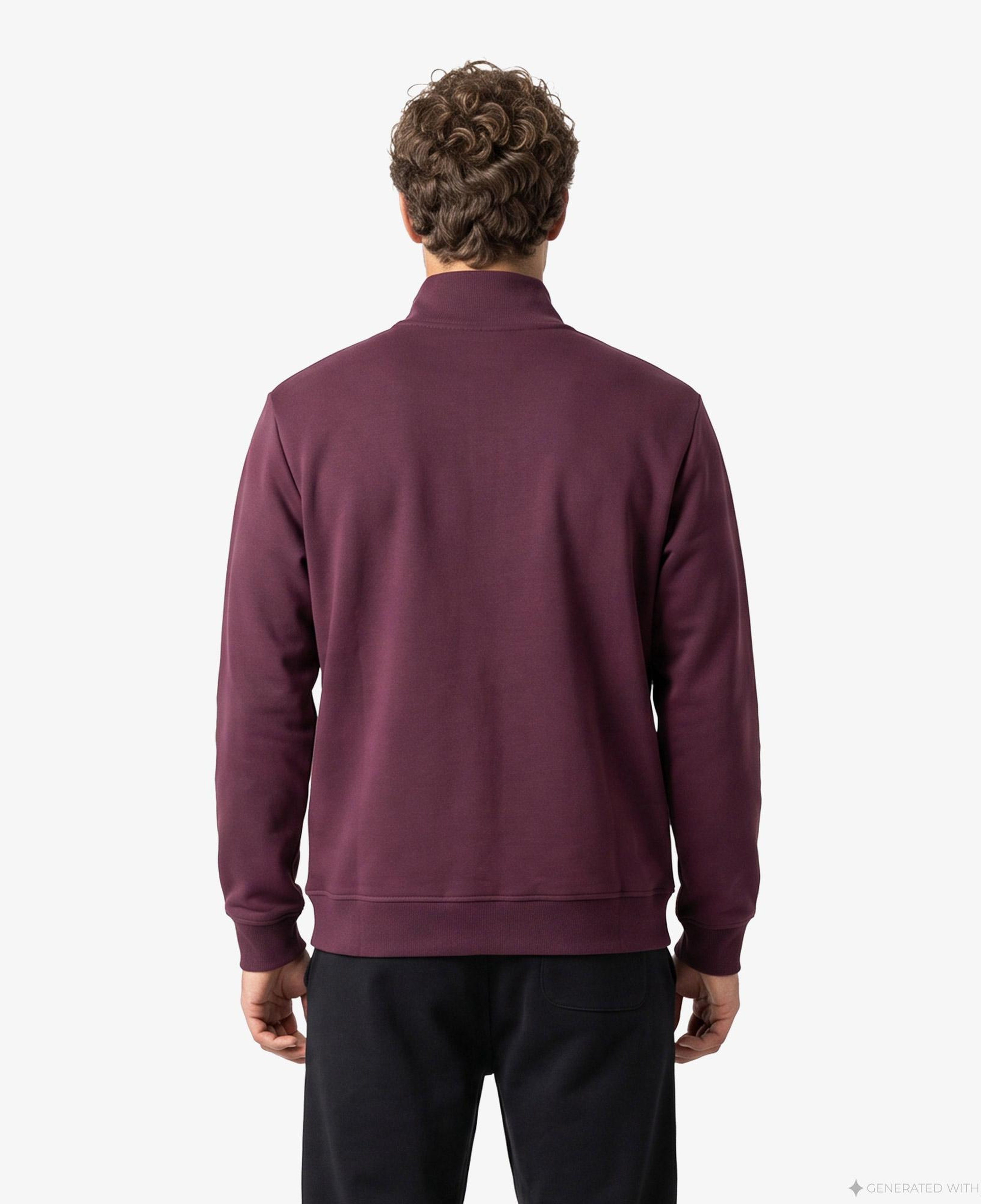 UNITED4 Regular Fit Erkek Bordo Sweatshirt
