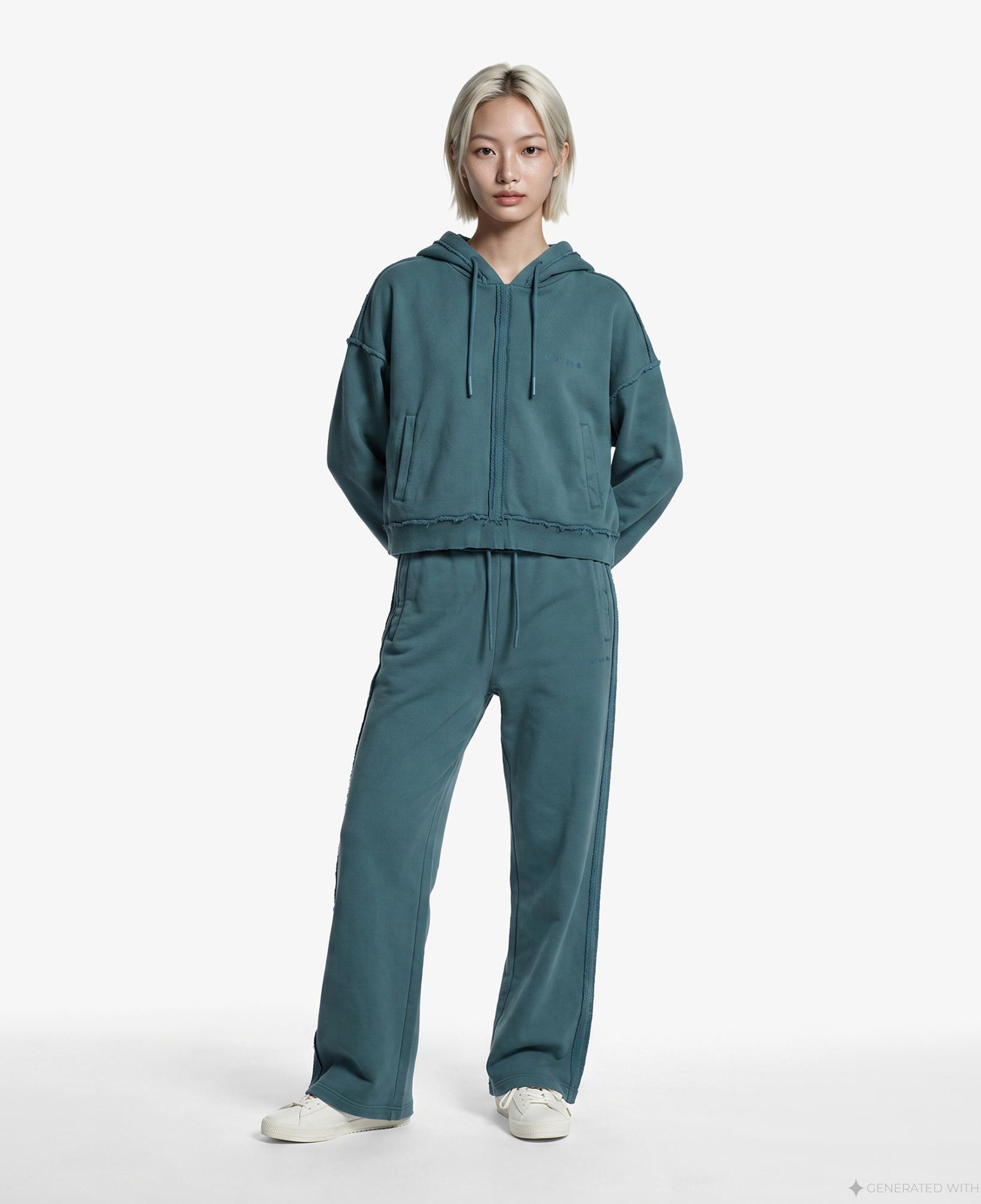 UNITED4 Regular Fit Kadın Yeşil Sweatshirt