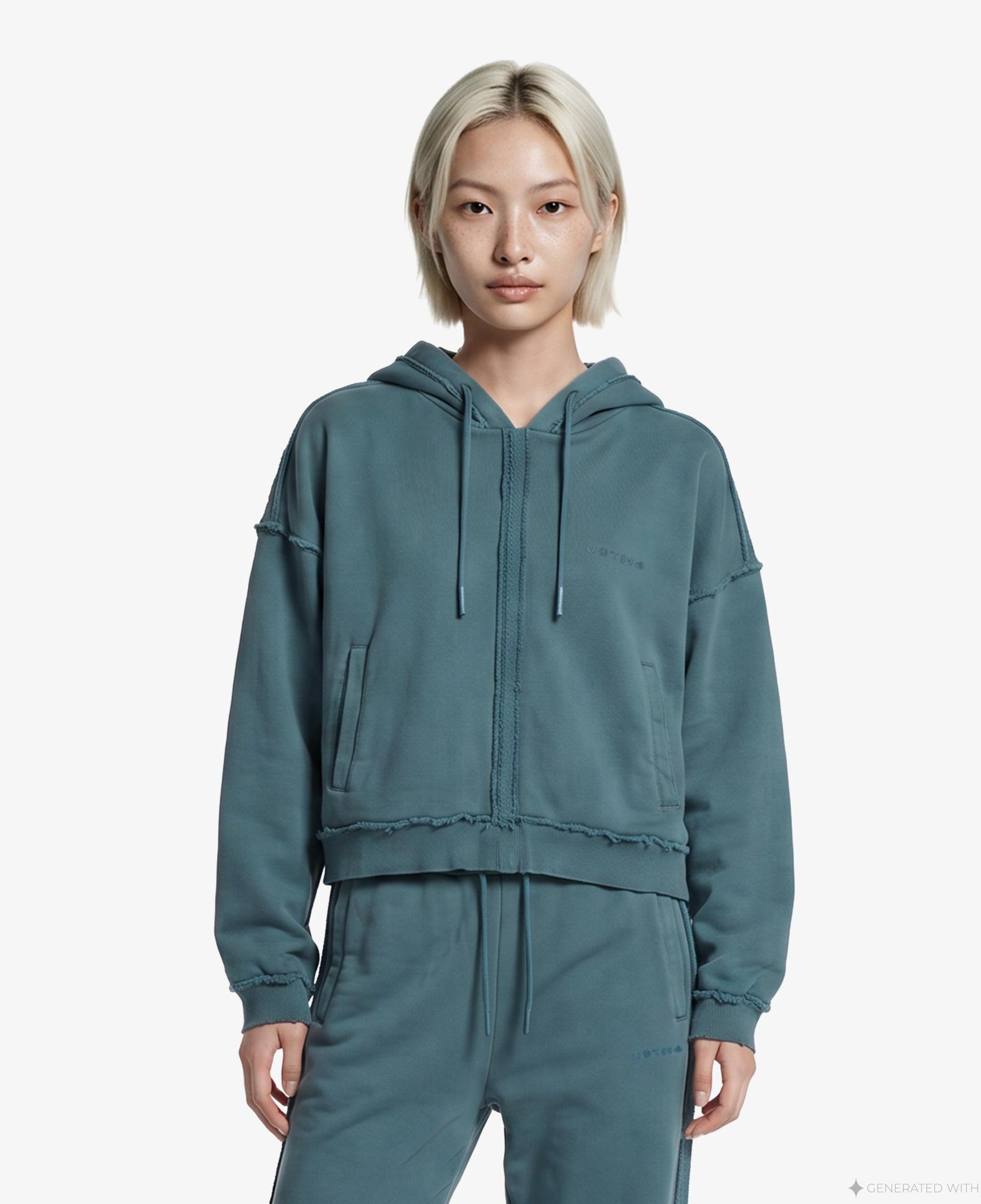 UNITED4 Regular Fit Kadın Yeşil Sweatshirt