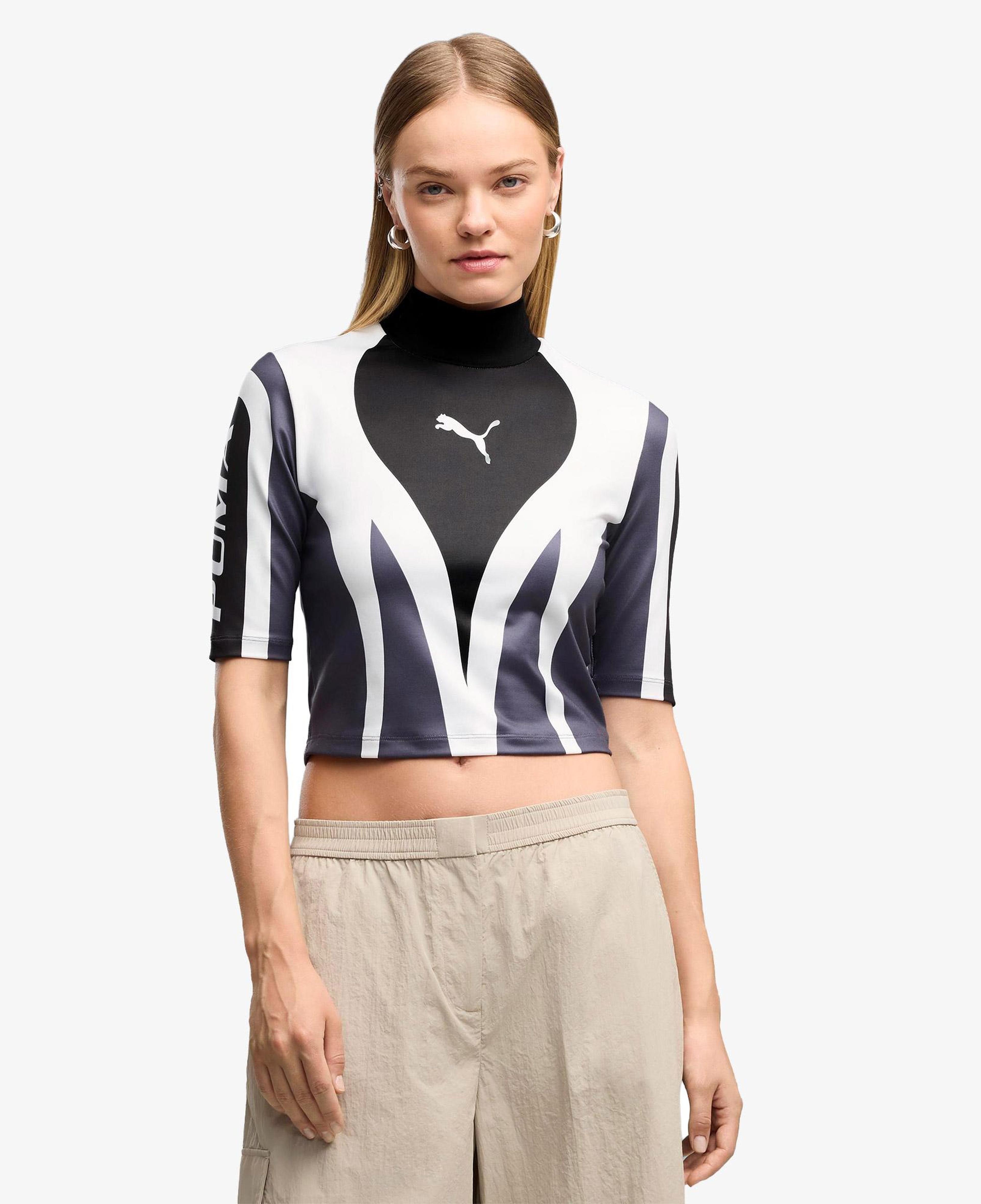 Puma Future Archive Moto Top Kadın Siyah T-Shirt
