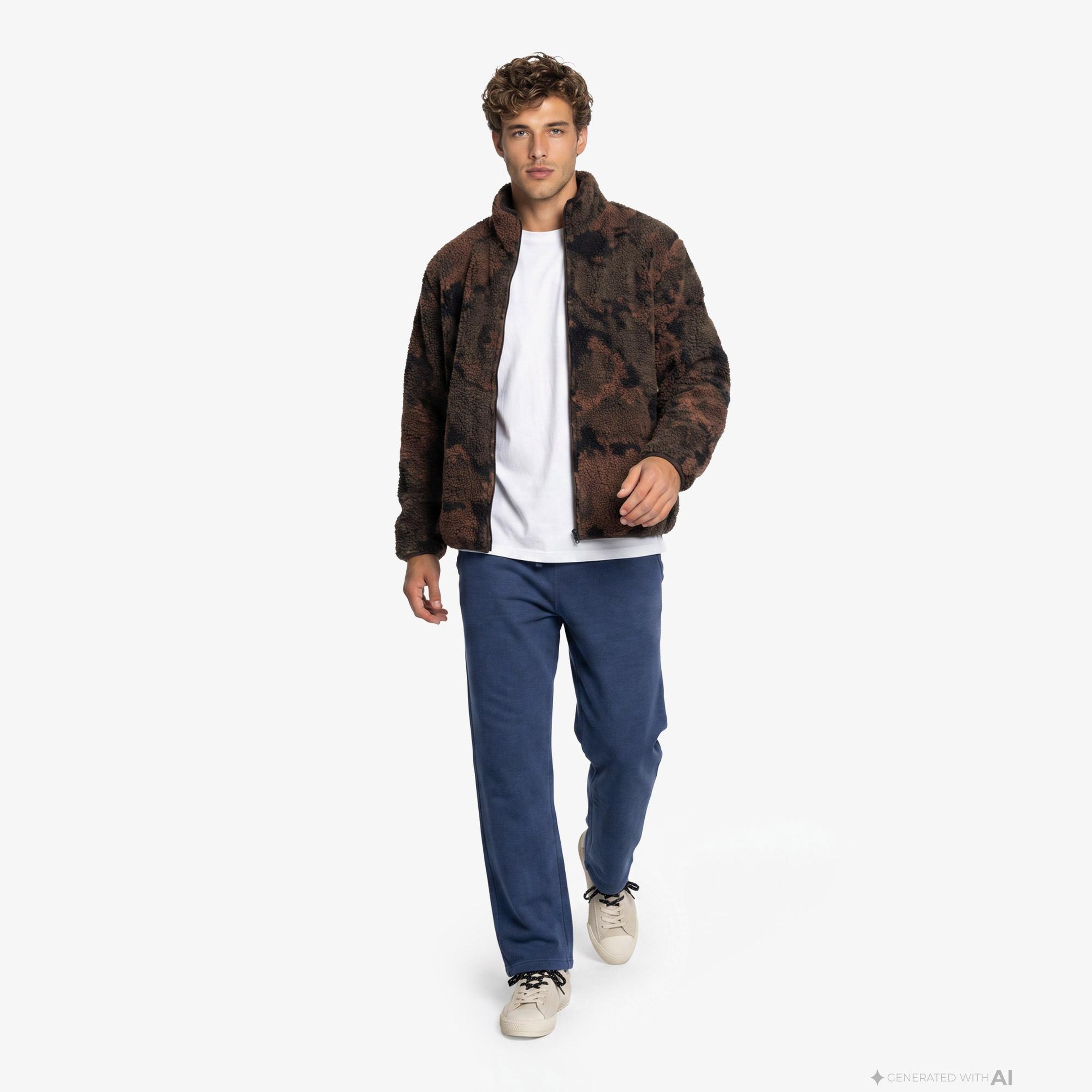 UNITED4 Regular Fit Erkek Kahverengi Mont