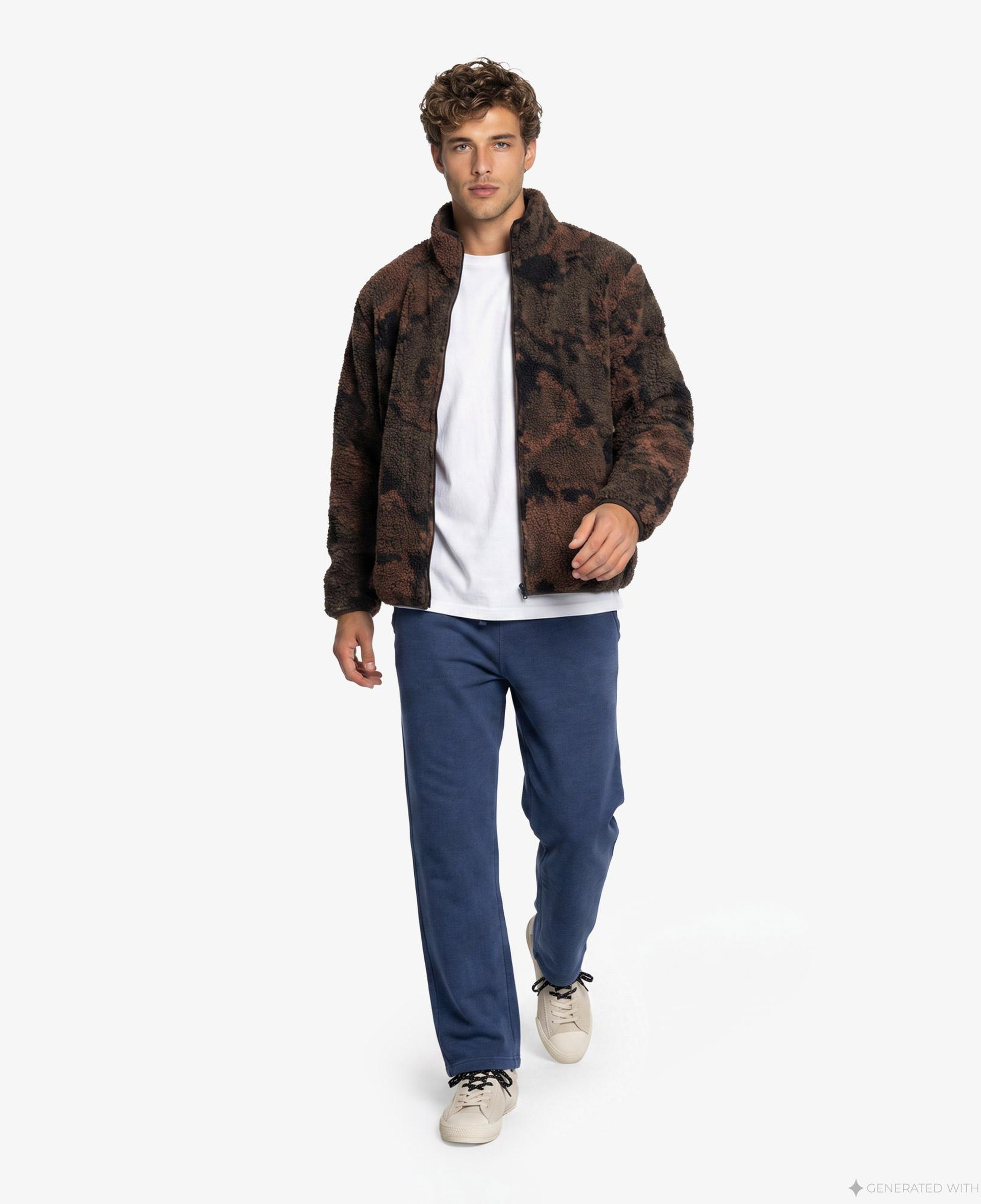 UNITED4 Regular Fit Erkek Kahverengi Mont