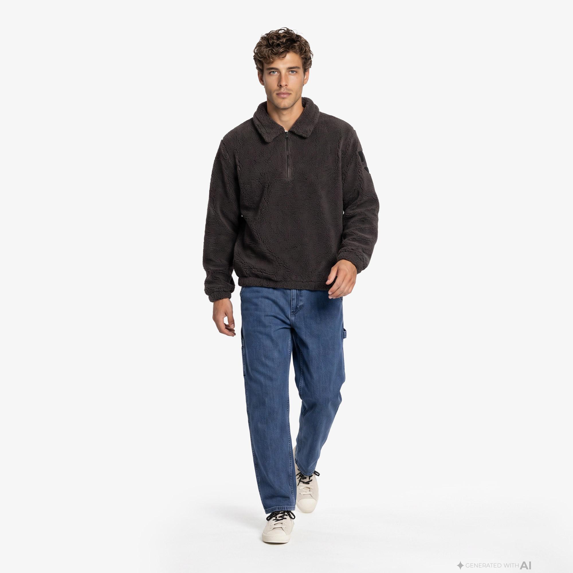 UNITED4 Regular Fit Erkek Kahverengi Sweatshirt