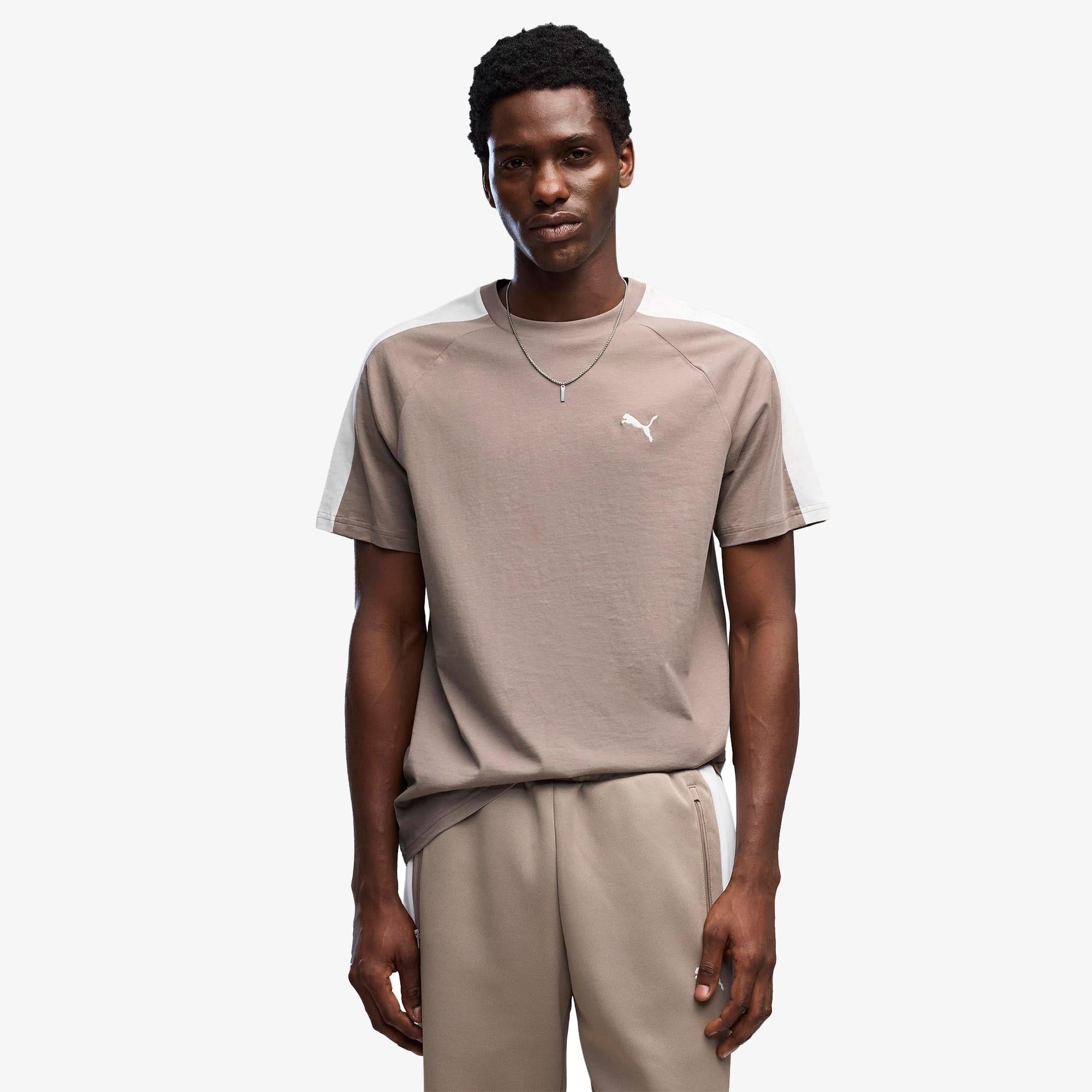 Puma T7 Erkek Gri T-Shirt