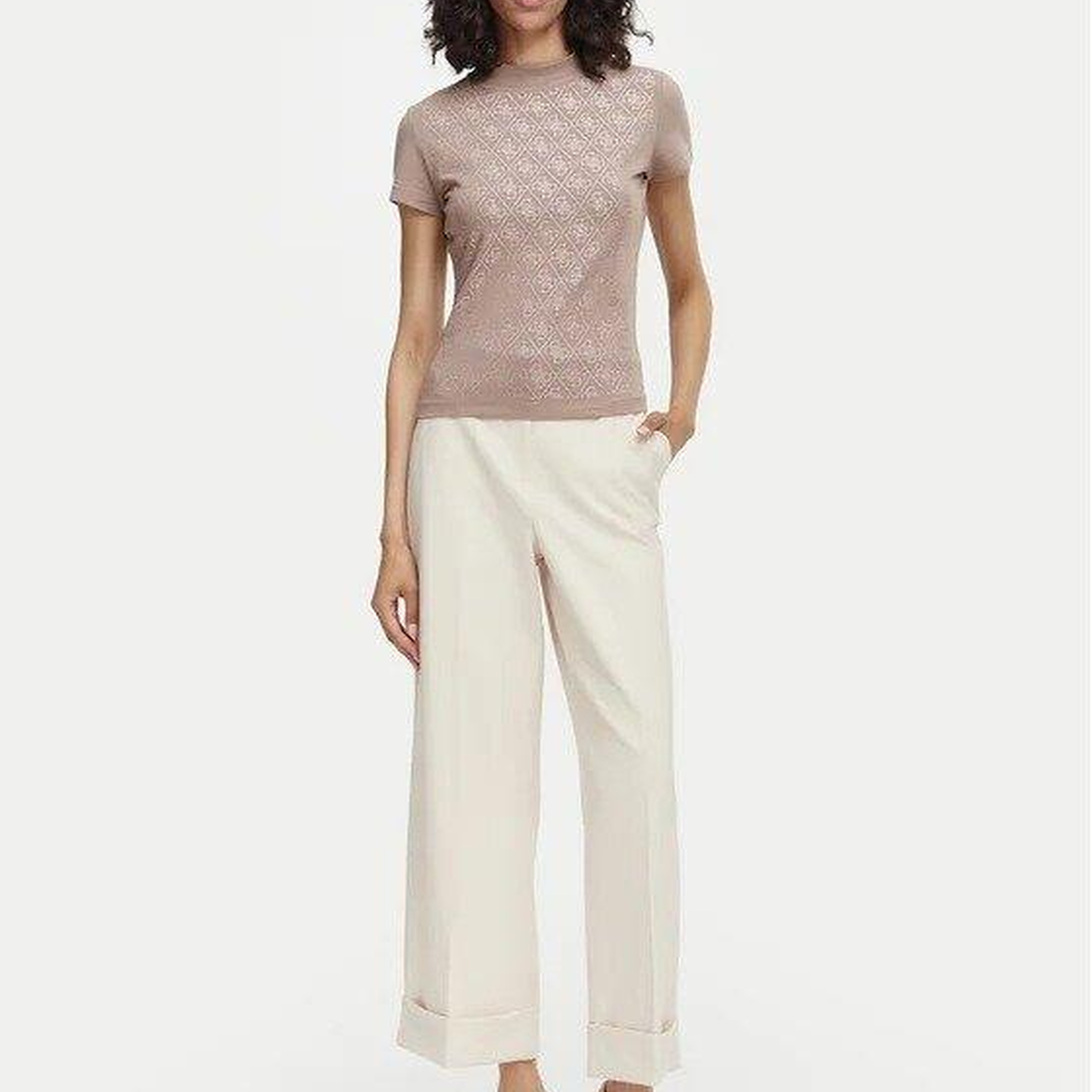 Mock Kadın Slim Fit T-Shirt