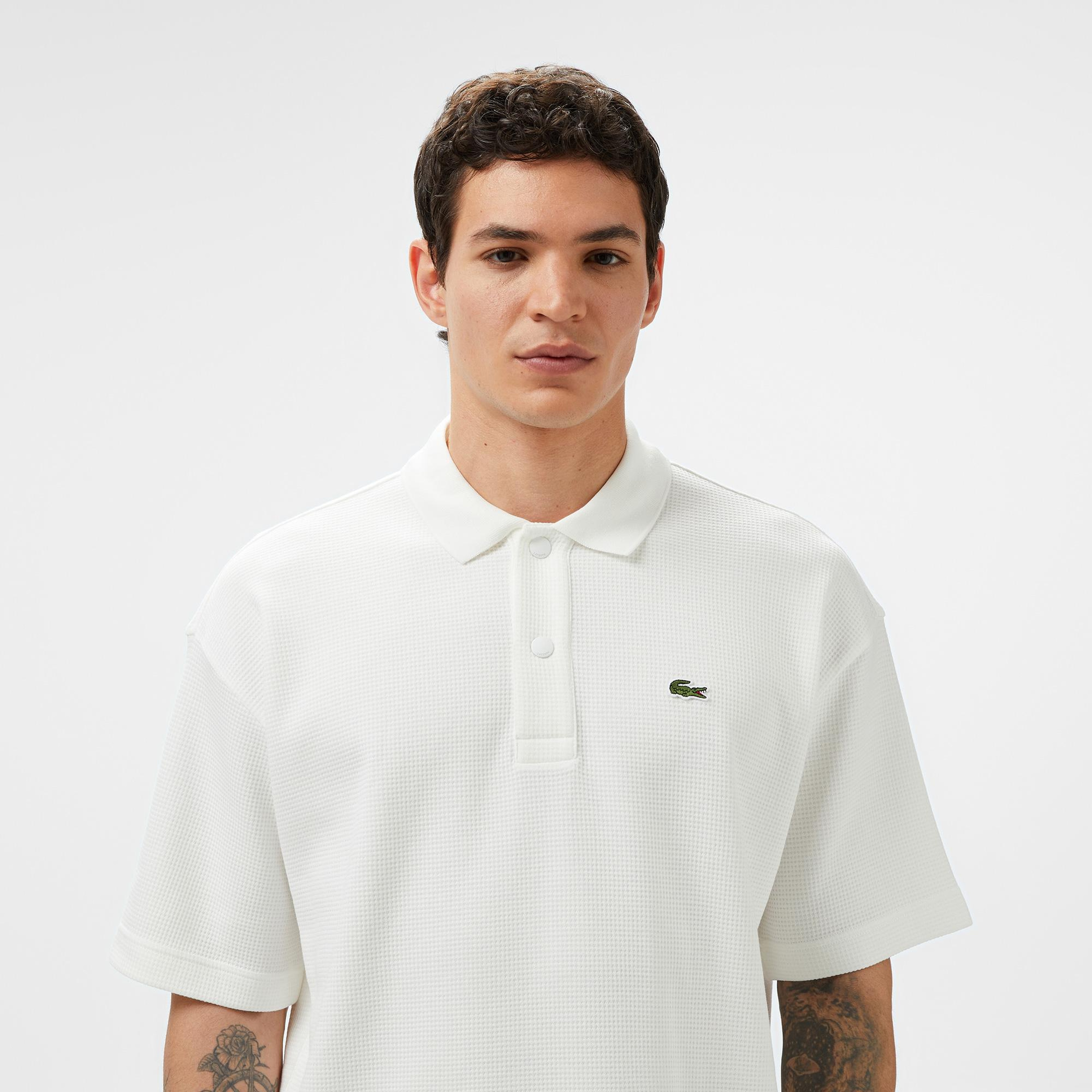 Lacoste Erkek Krem Polo