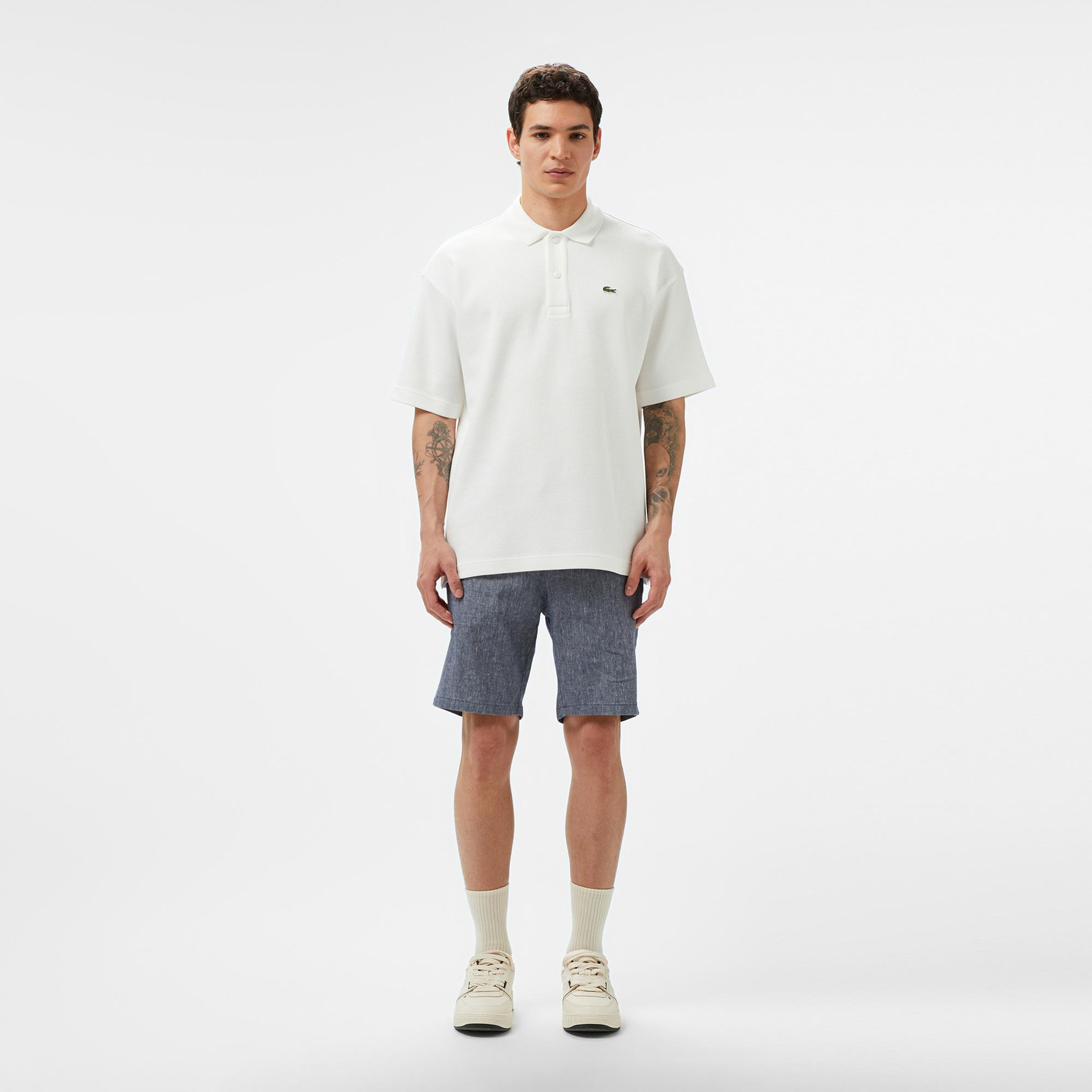 Lacoste Erkek Krem Polo