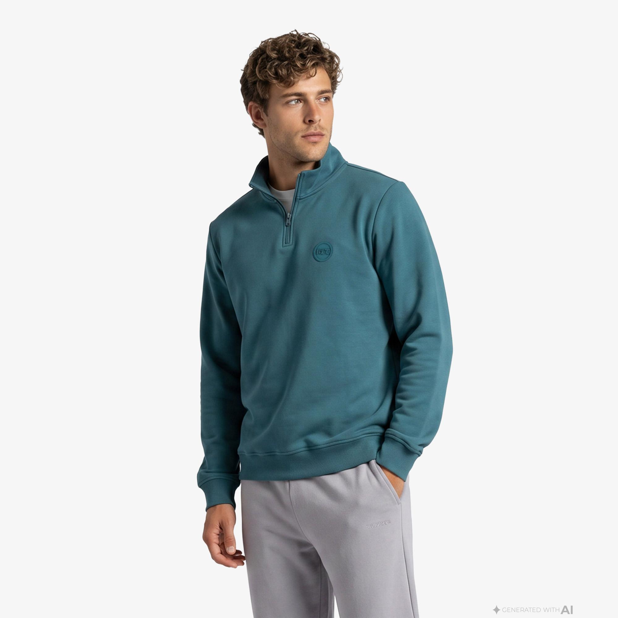 UNITED4 Regular Fit Erkek Yeşil Sweatshirt