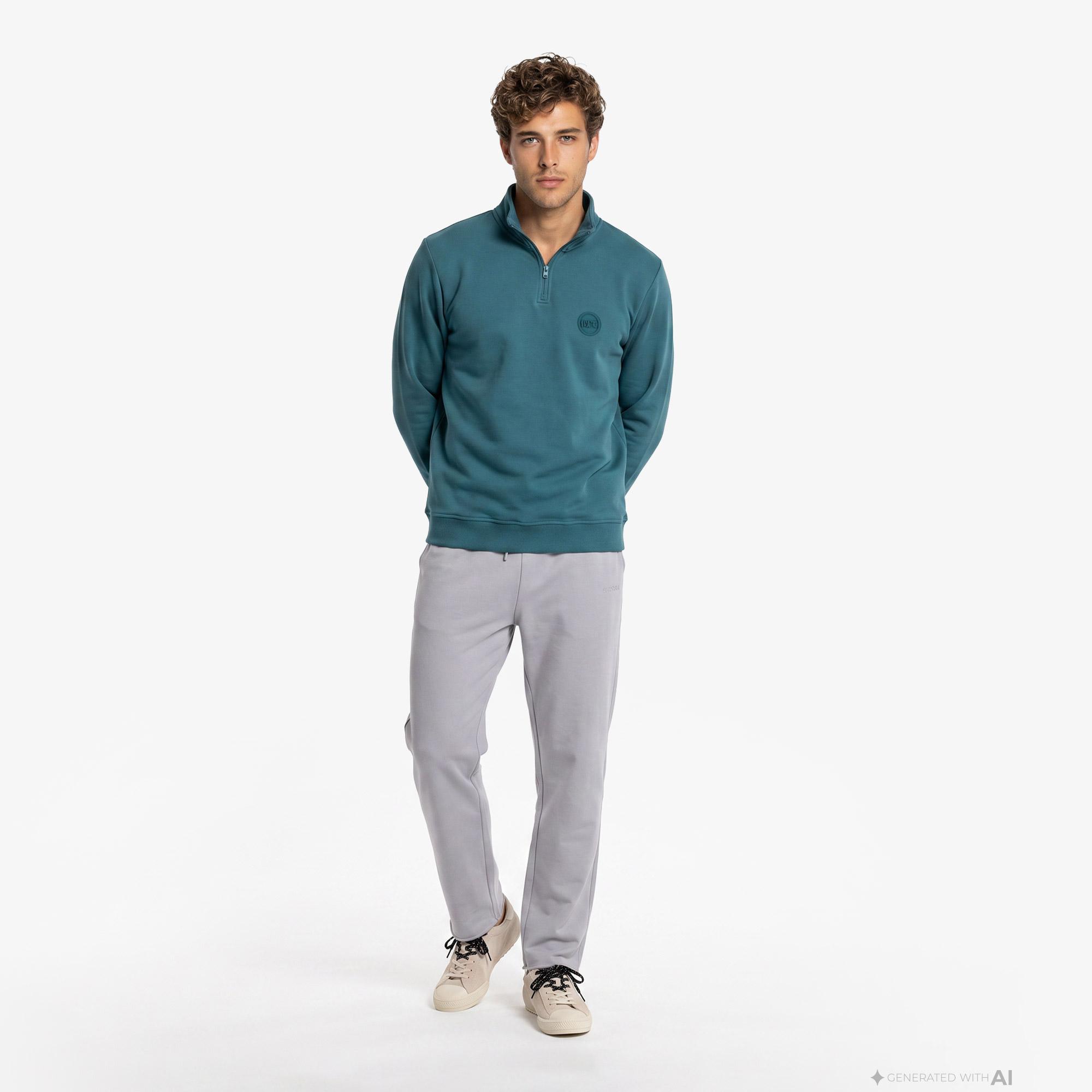 UNITED4 Regular Fit Erkek Yeşil Sweatshirt