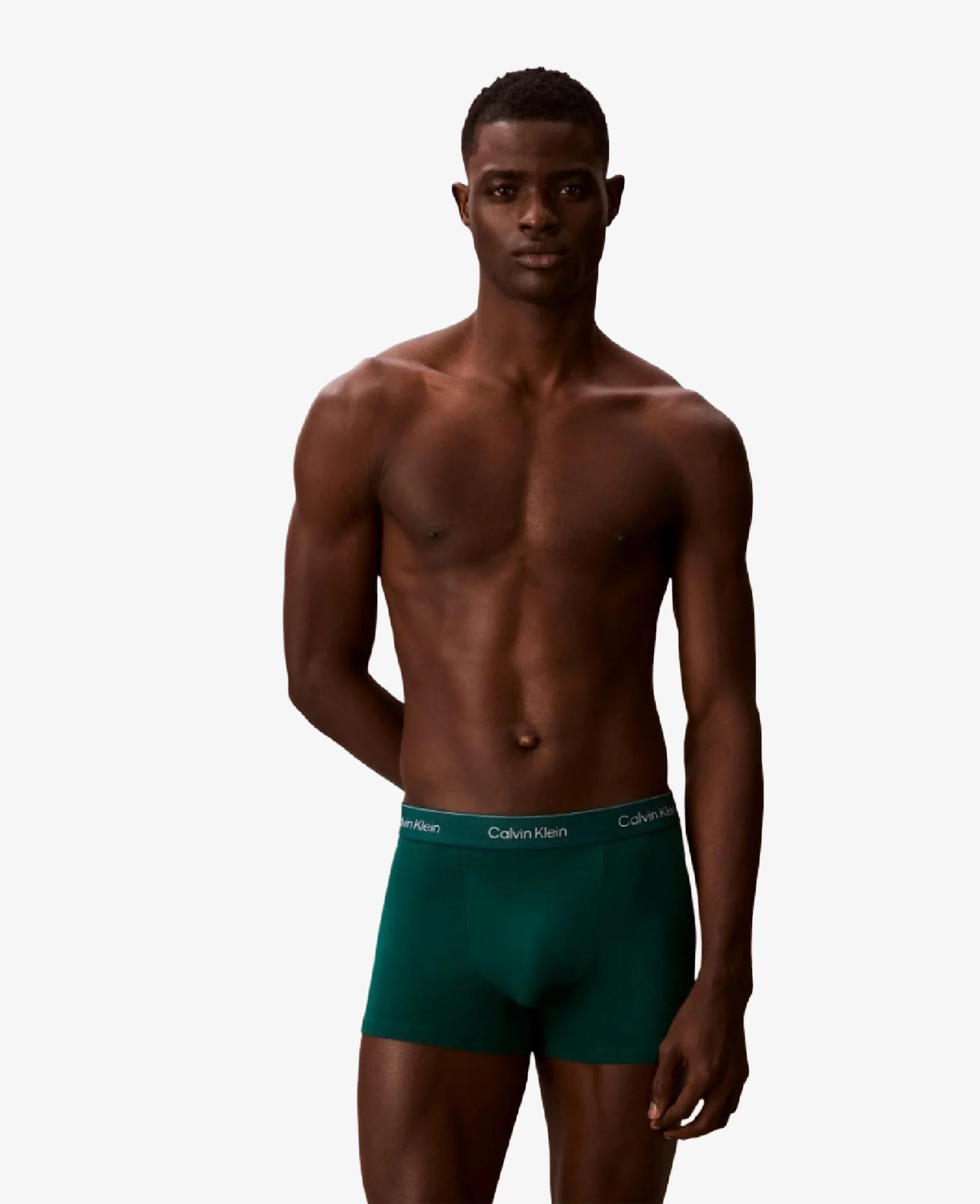 Calvin Klein Pamuklu Logo 3'lü Erkek Renkli Boxer
