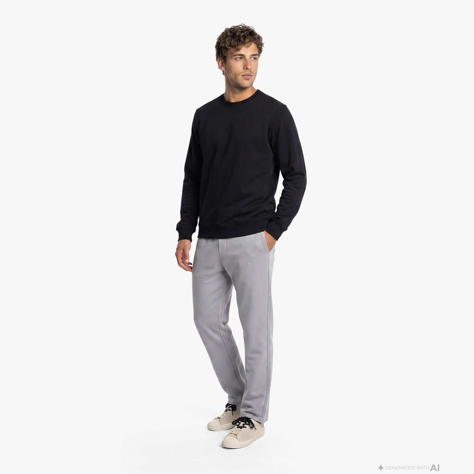 UNITED4 Regular Fit Erkek Gri Eşofman Altı