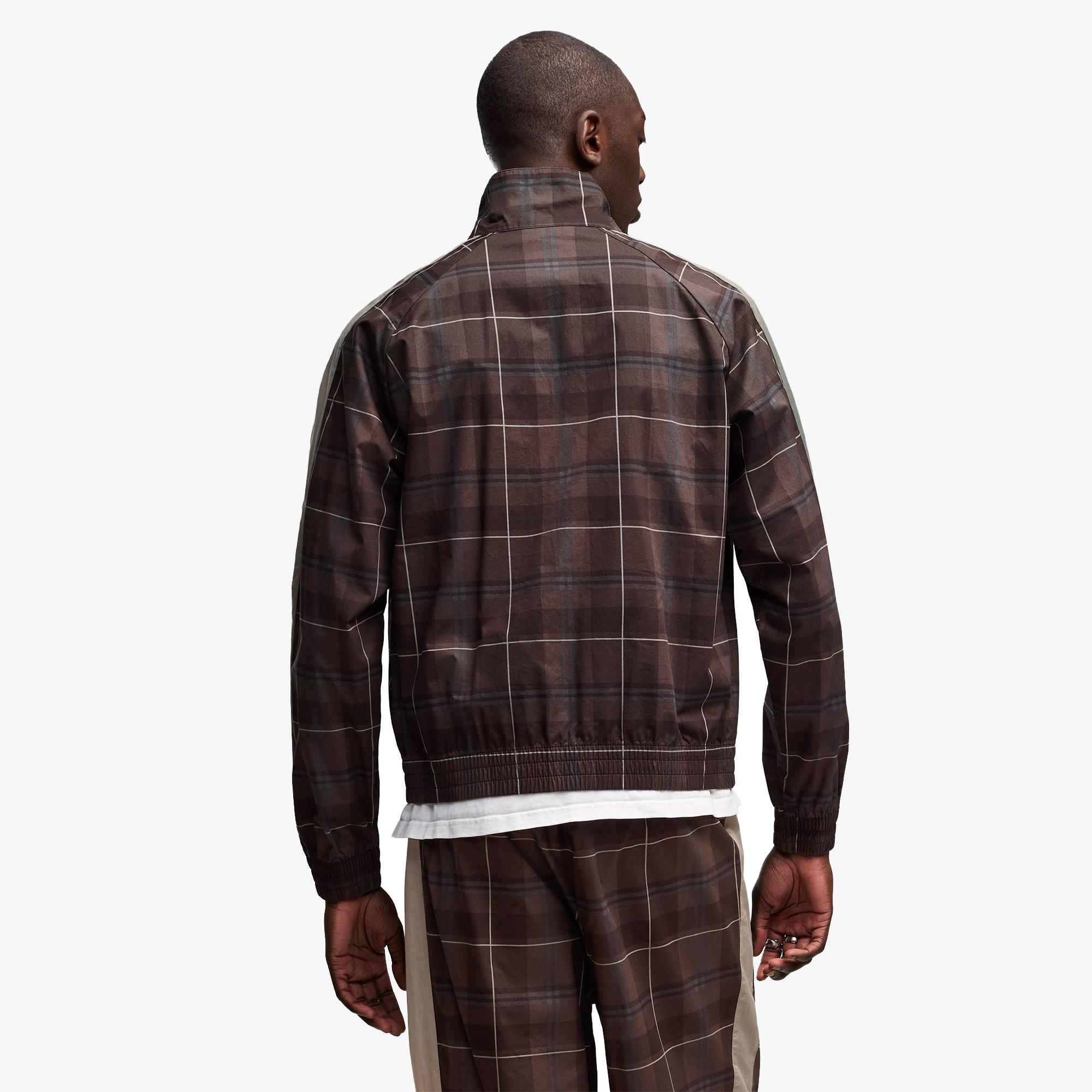 Puma T7 Relaxed Tartan Woven Erkek Kahverengi Ceket