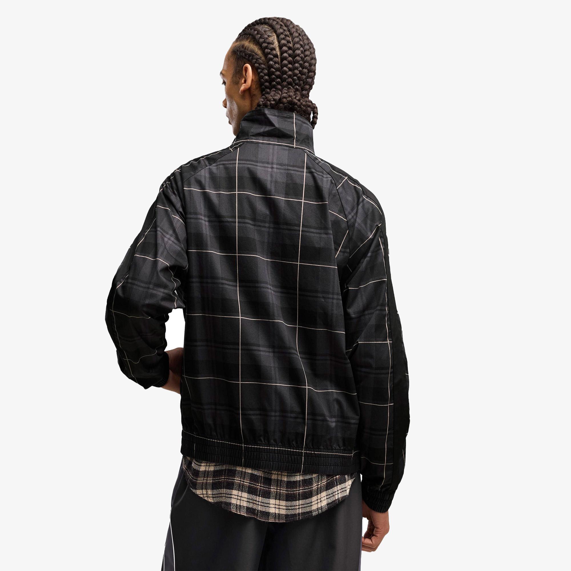 Puma T7 Relaxed Tartan Woven Erkek Siyah Ceket
