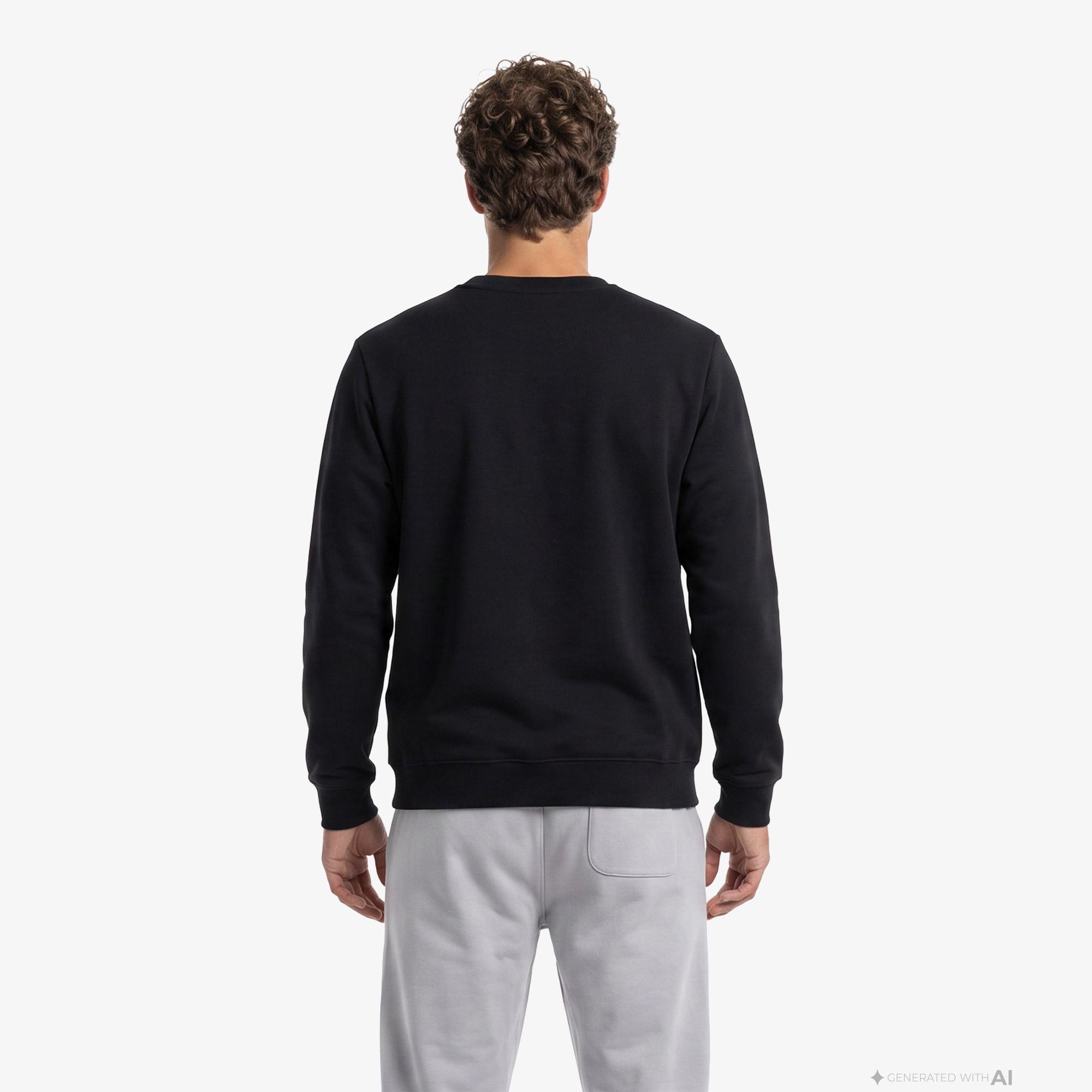 UNITED4 Regular Fit Erkek Siyah Sweatshirt