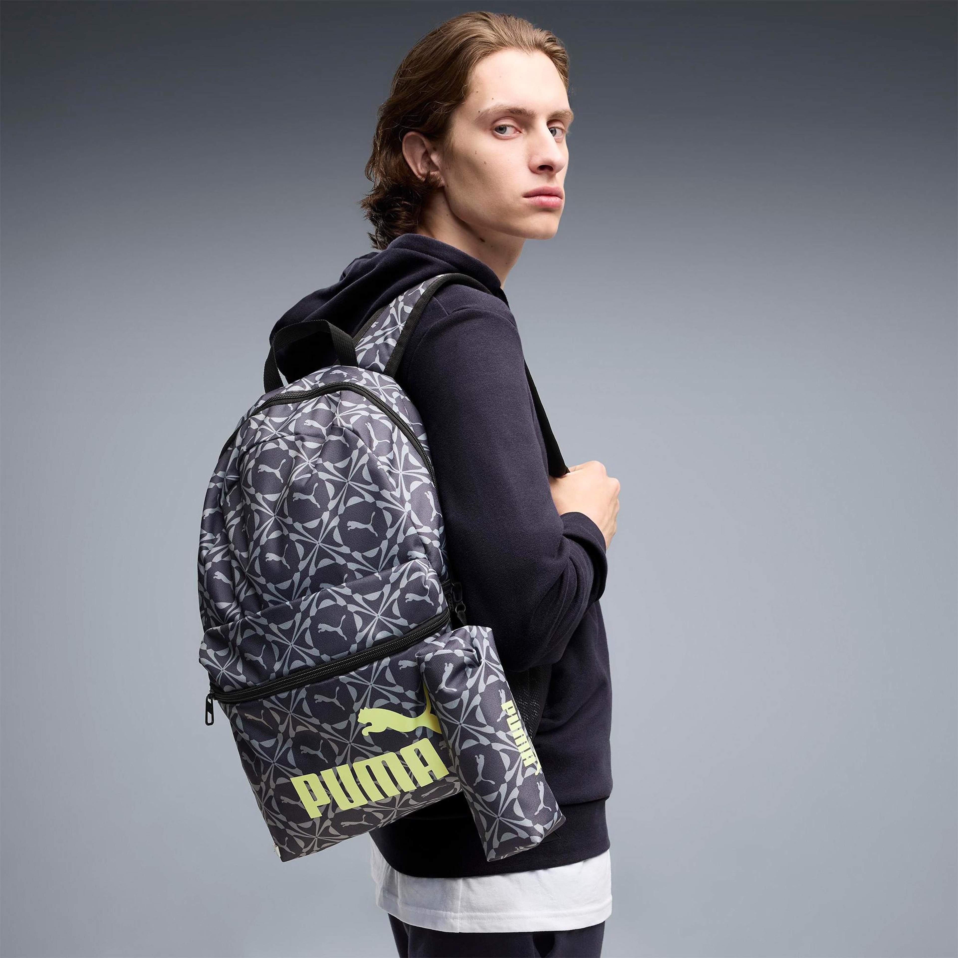 Puma Phase Aop Unisex Gri Sırt Çantası