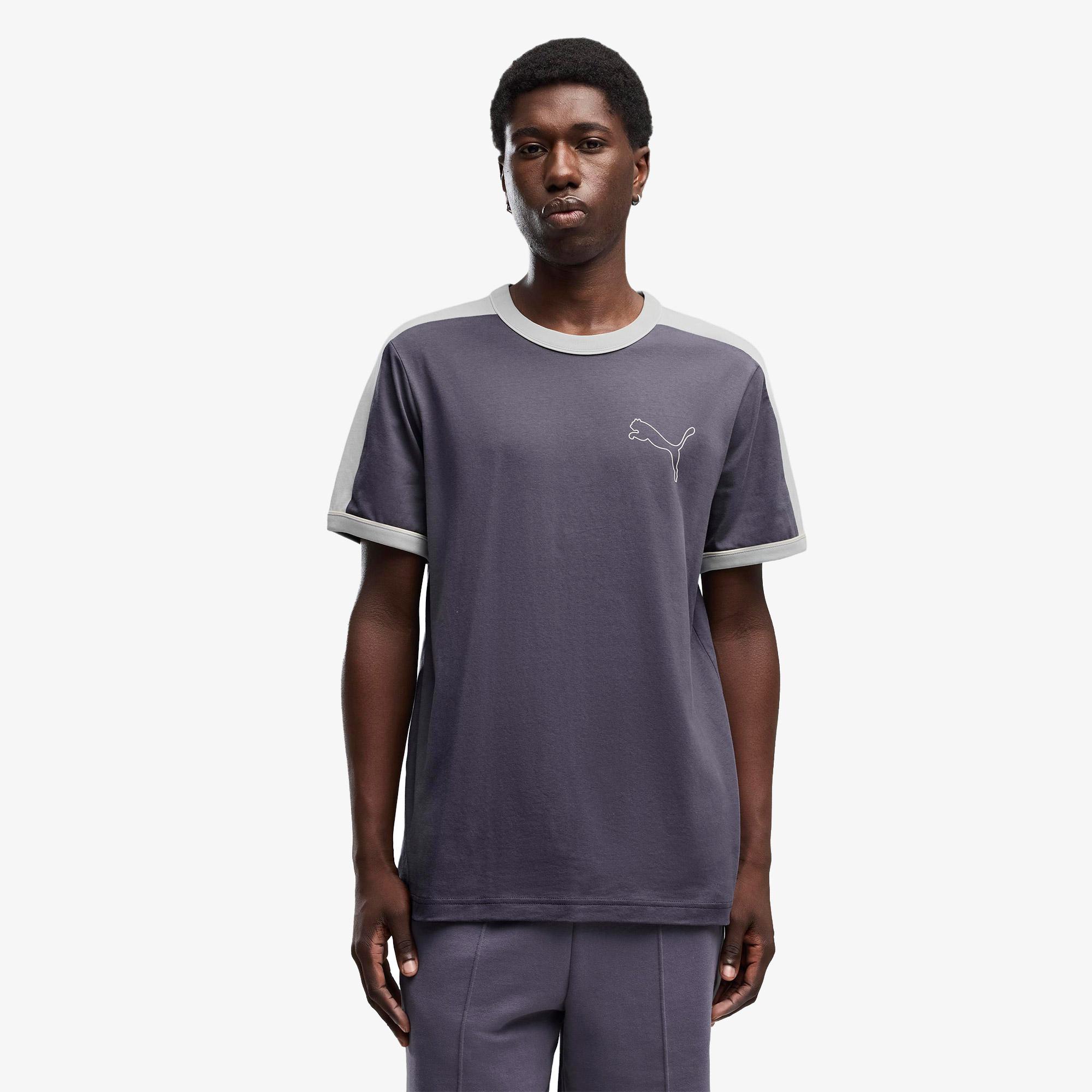 Puma T7 Ringer Erkek Mavi T-Shirt